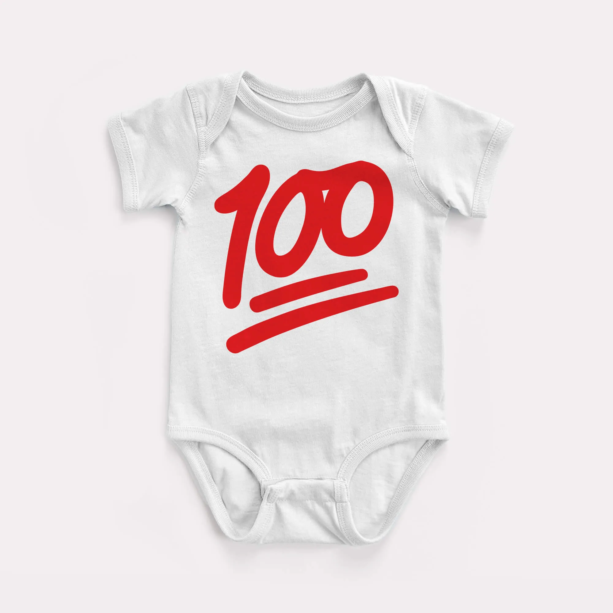 100 Emoji Baby Bodysuit