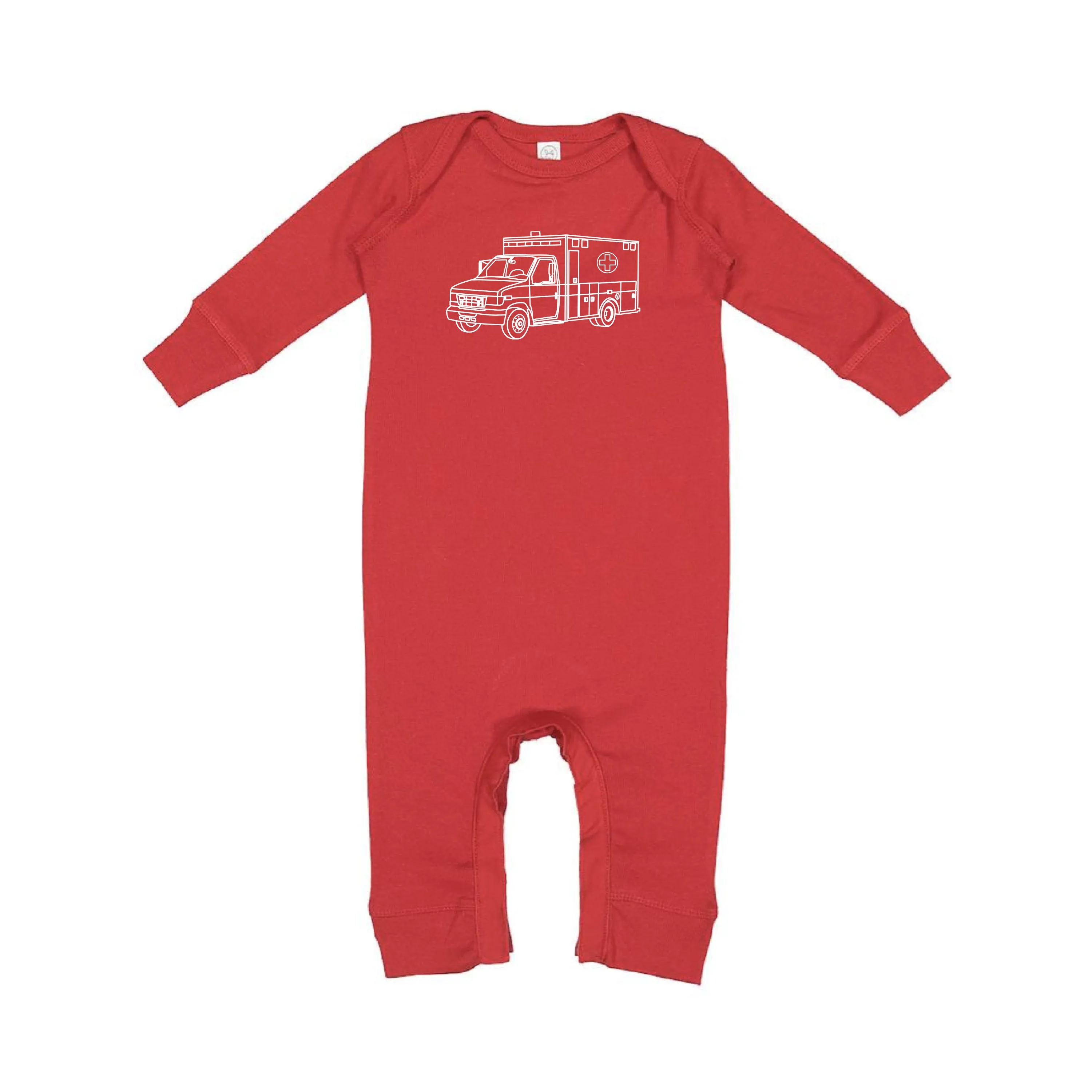 AMBULANCE - Minimalist Design - One Piece Baby Sleeper