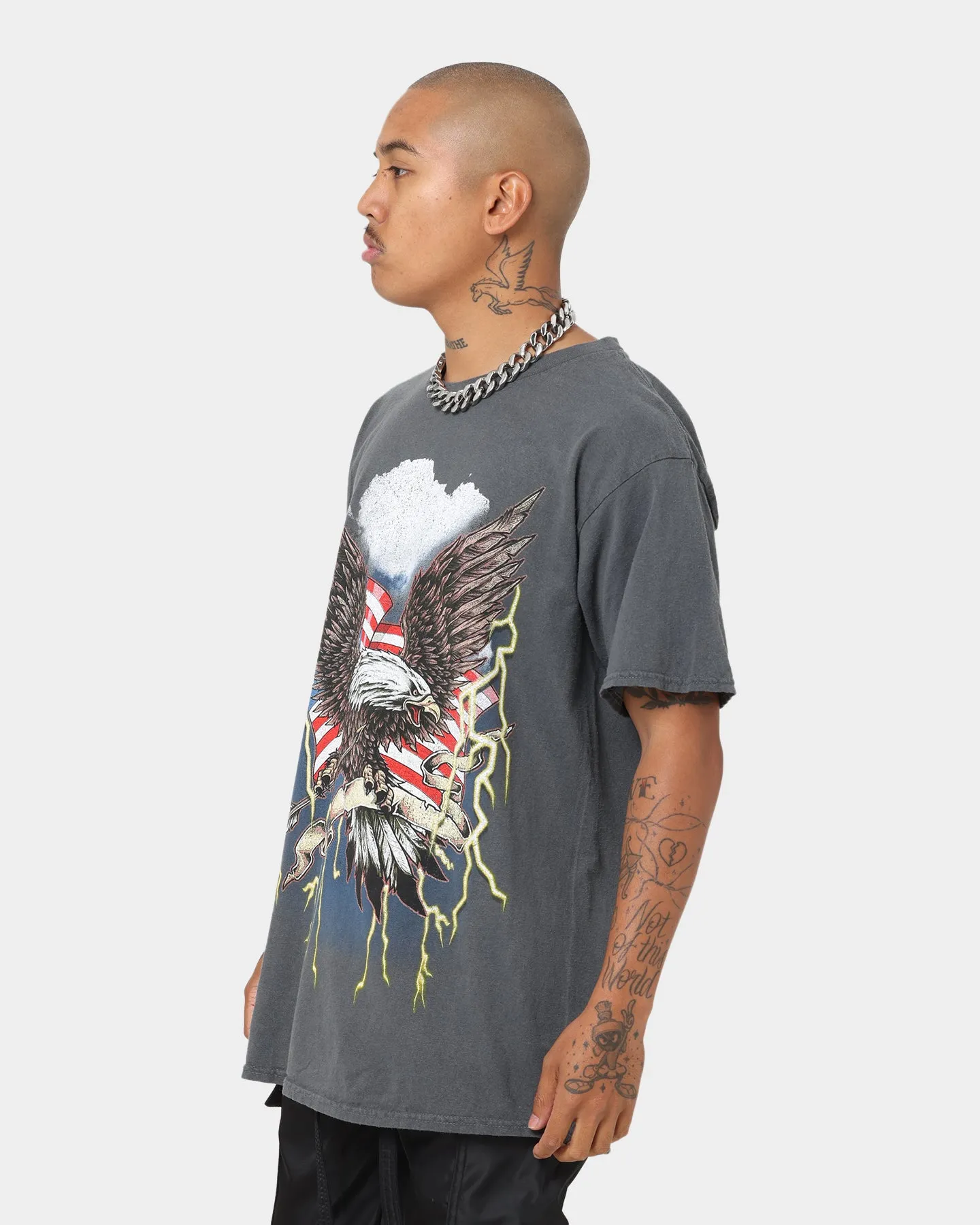 American Thrift Patriot Storm T-Shirt Off Black