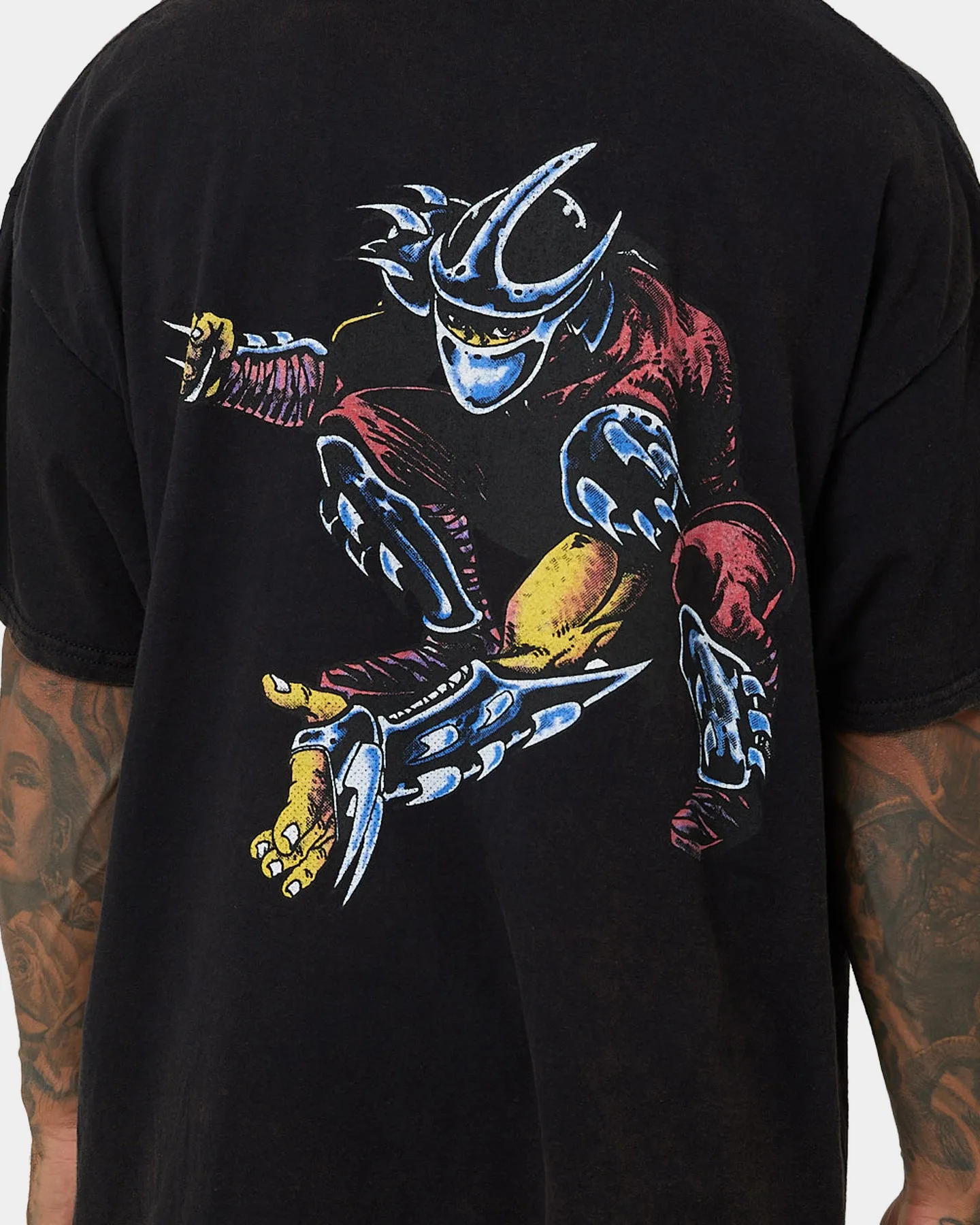 American Thrift X Teenage Mutant Ninja Turtles Shredder Vintage T-Shirt Black Wash