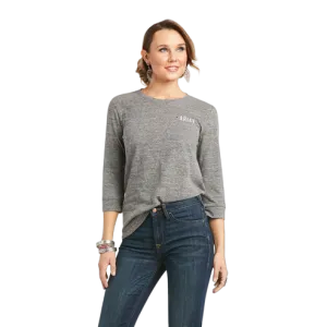 Ariat Women's Blaze'n Charcoal Gray Top Shirt