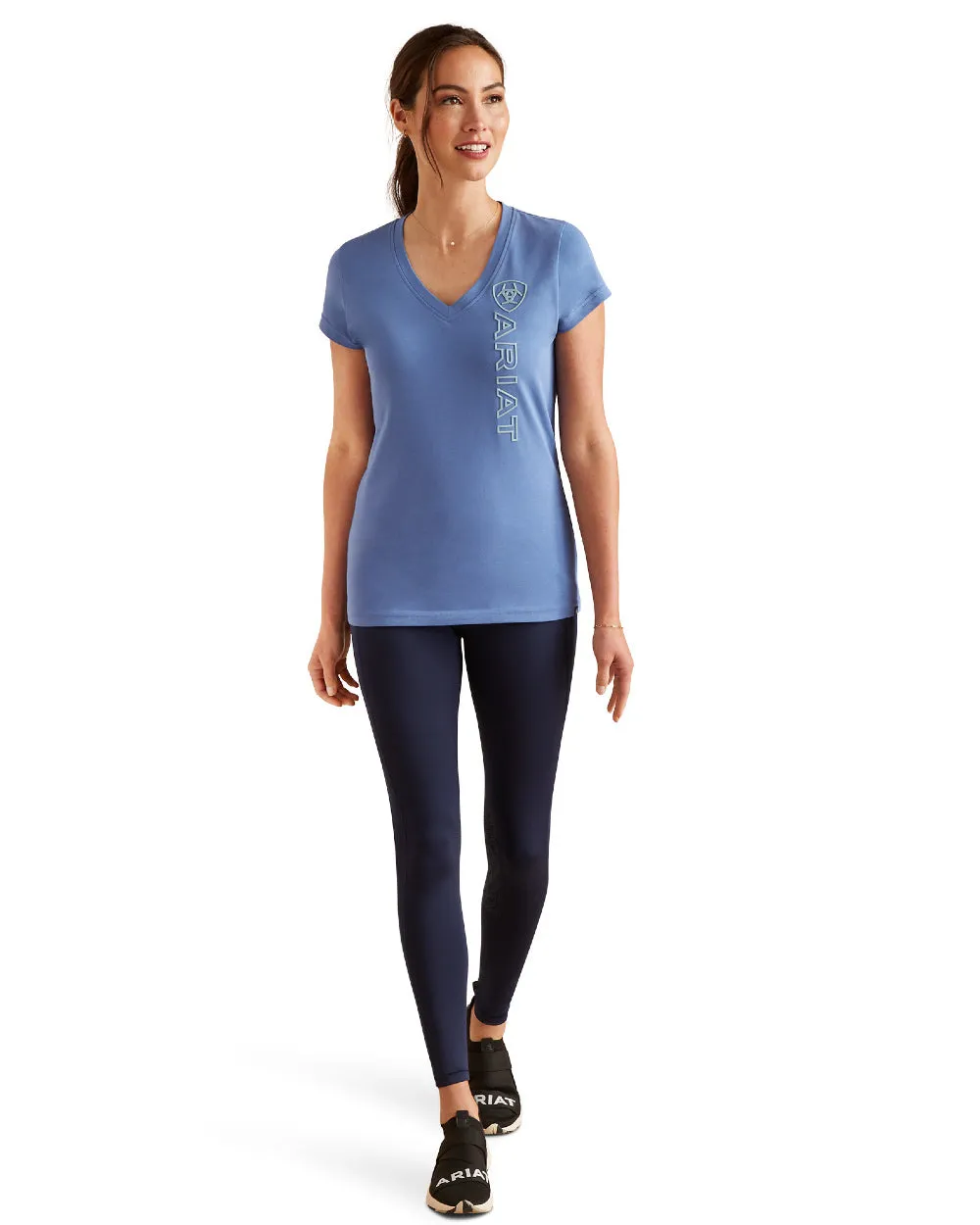 Ariat Womens Vertical Logo V T-Shirt