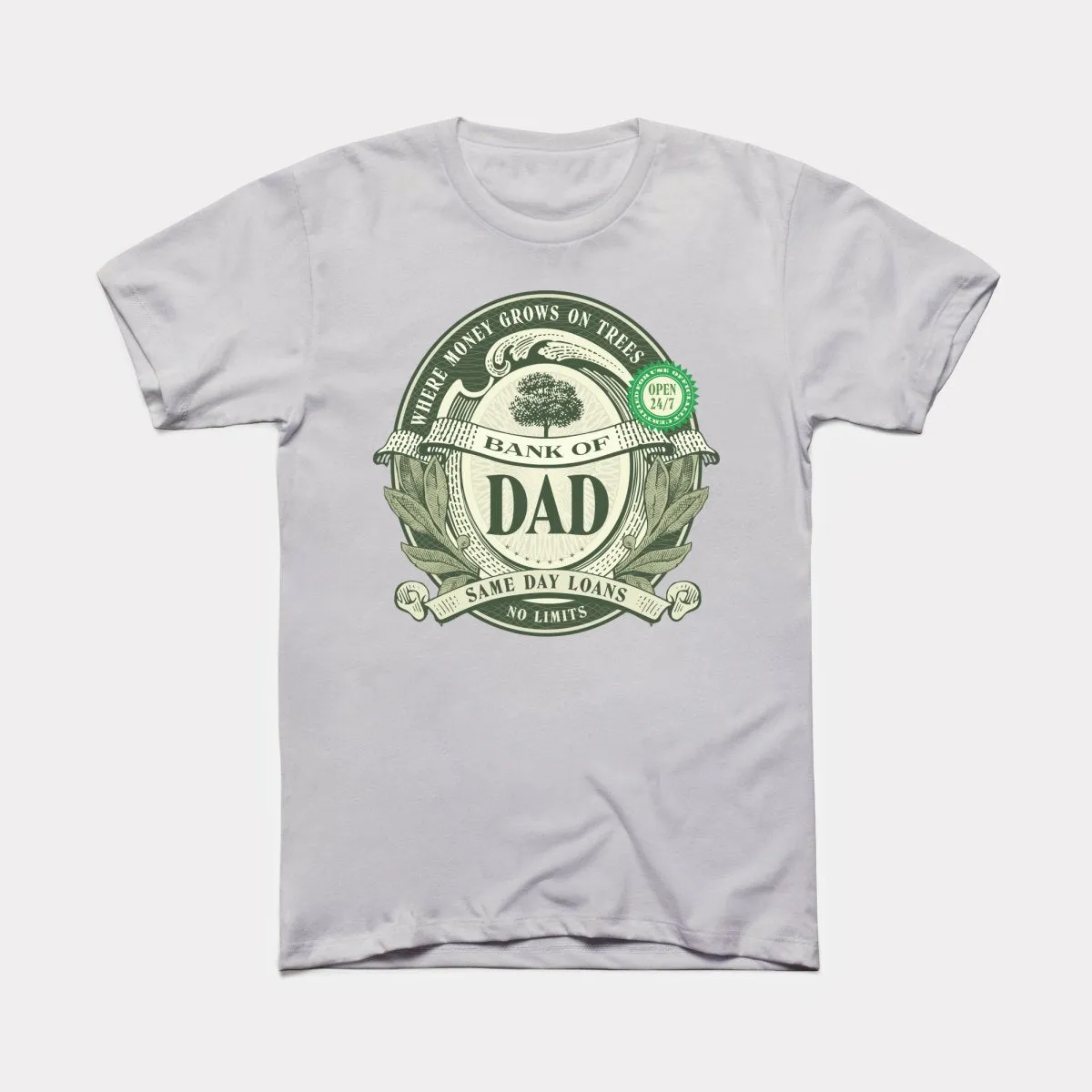 Bank Of Dad Adult Unisex Tee