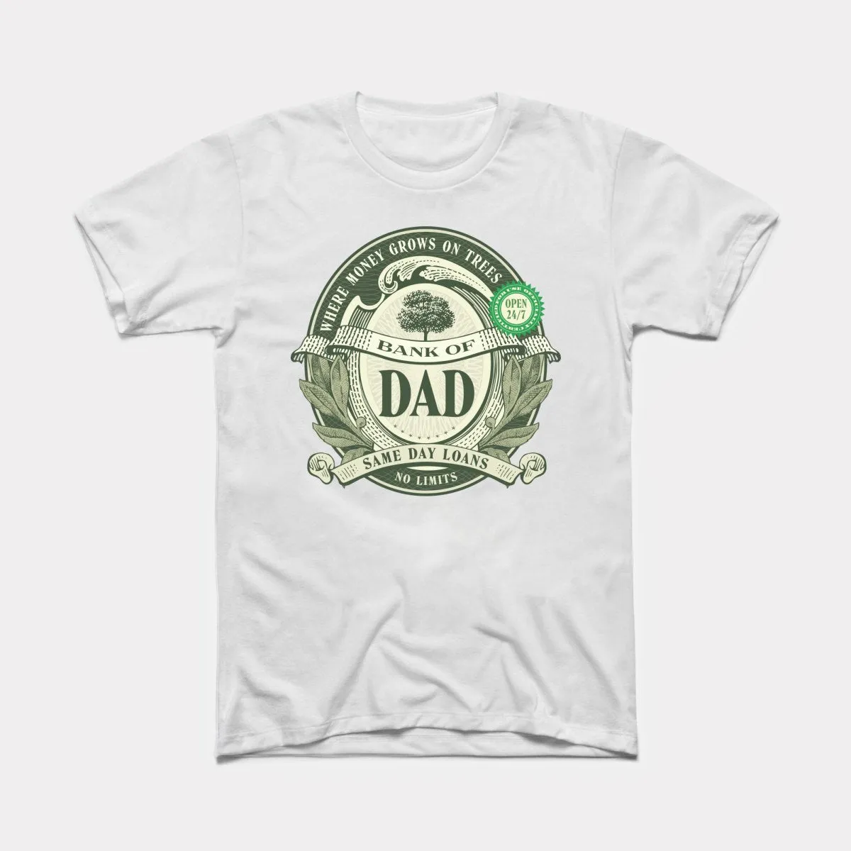 Bank Of Dad Adult Unisex Tee