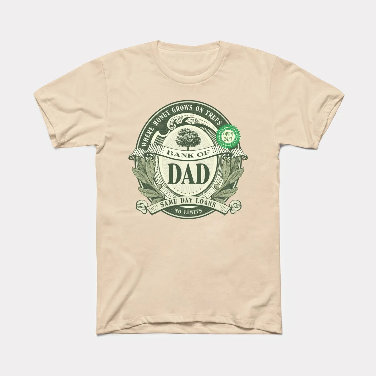 Bank Of Dad Adult Unisex Tee