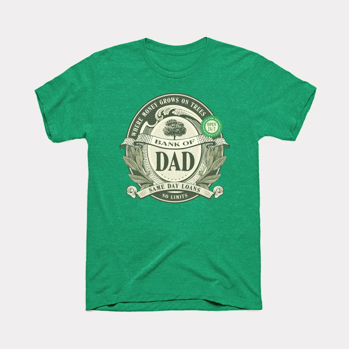 Bank Of Dad Adult Unisex Tee