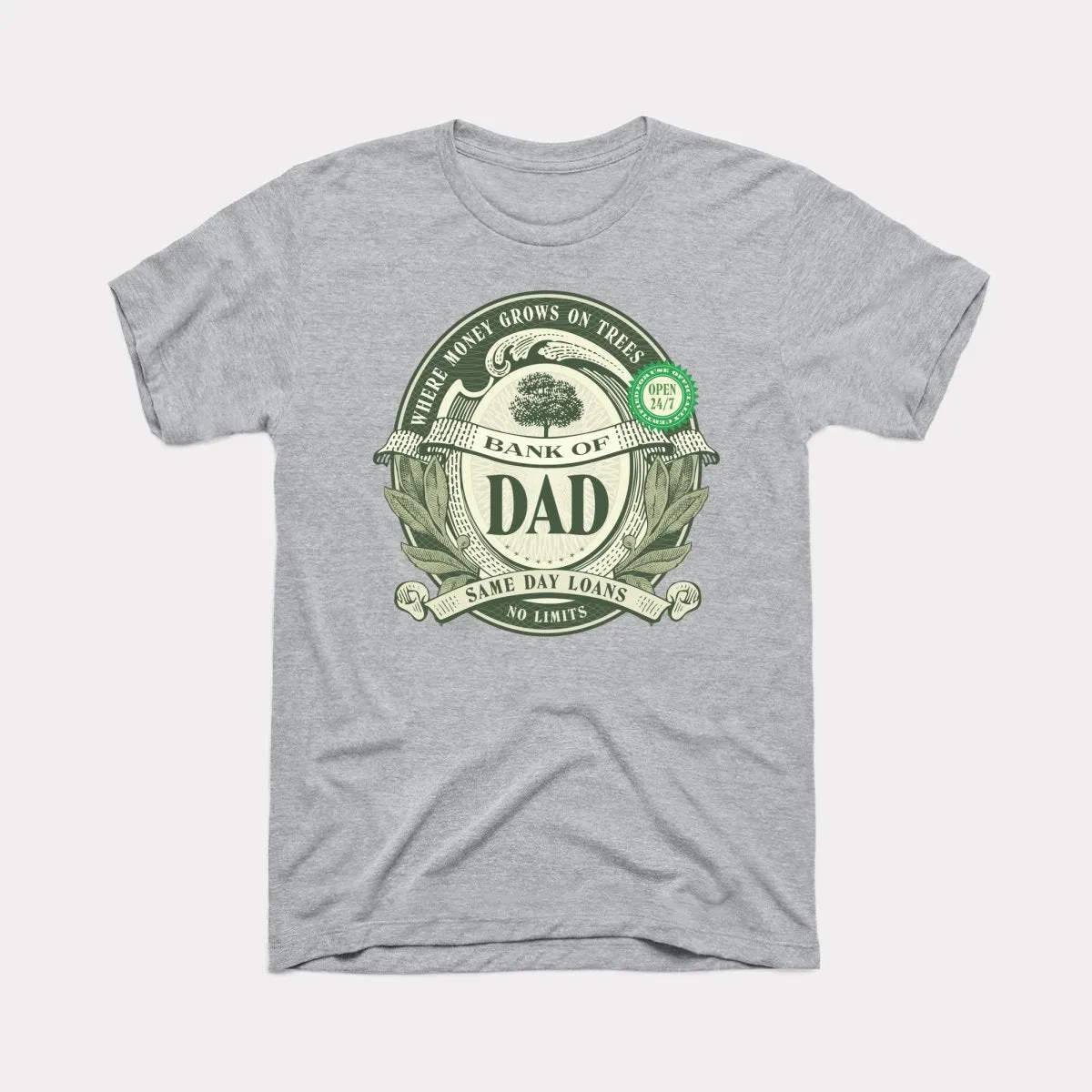 Bank Of Dad Adult Unisex Tee