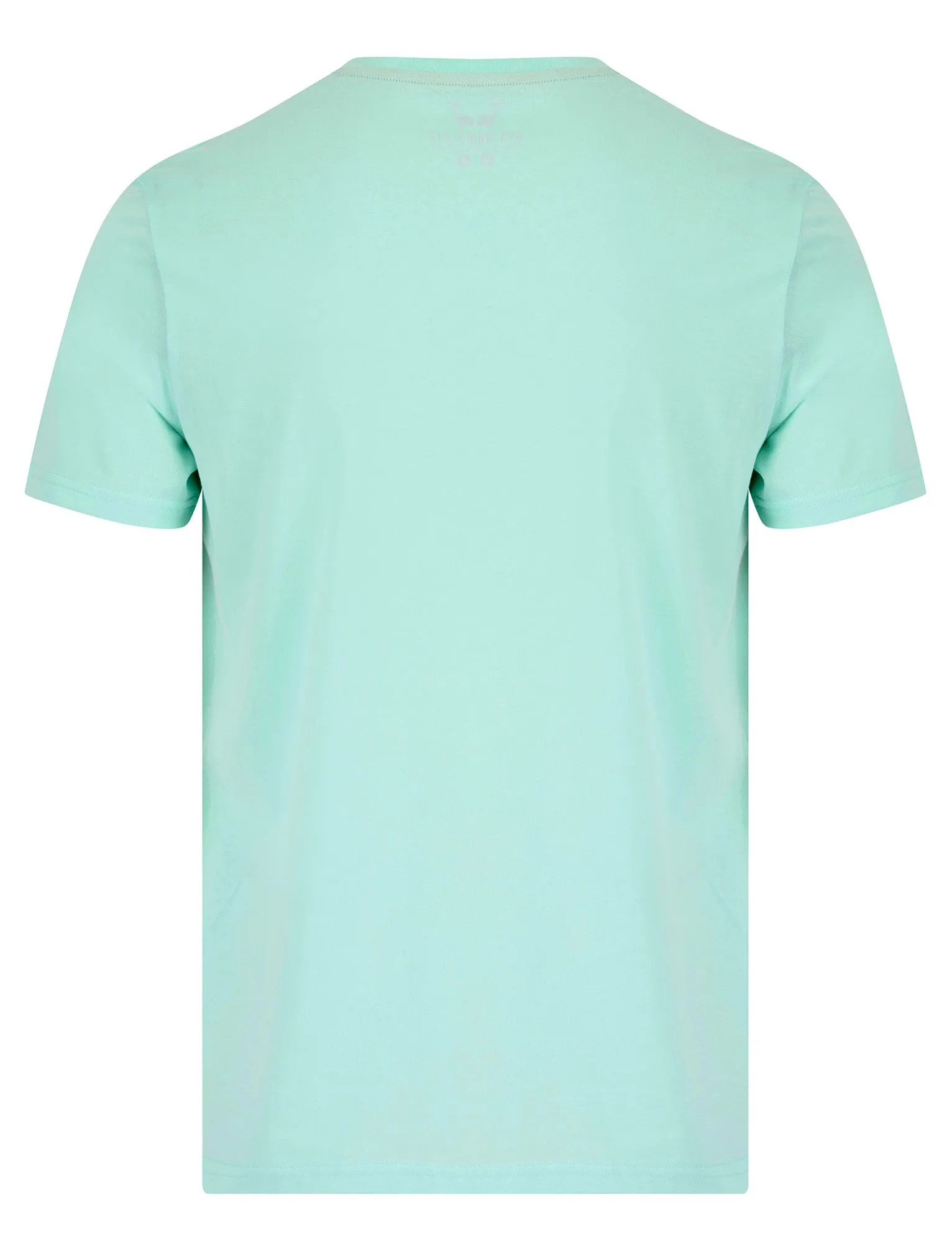 Beach Garage 2 Motif Cotton Jersey T-Shirt in Blue Tint - South Shore