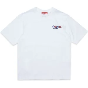 Boys White Icon Logo T-Shirt