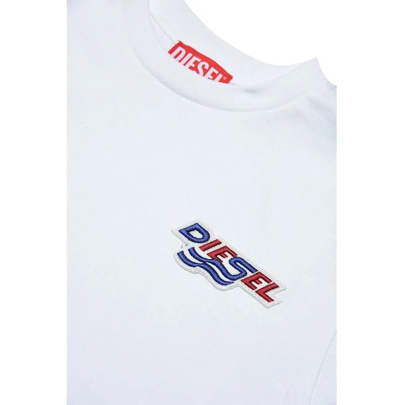 Boys White Icon Logo T-Shirt