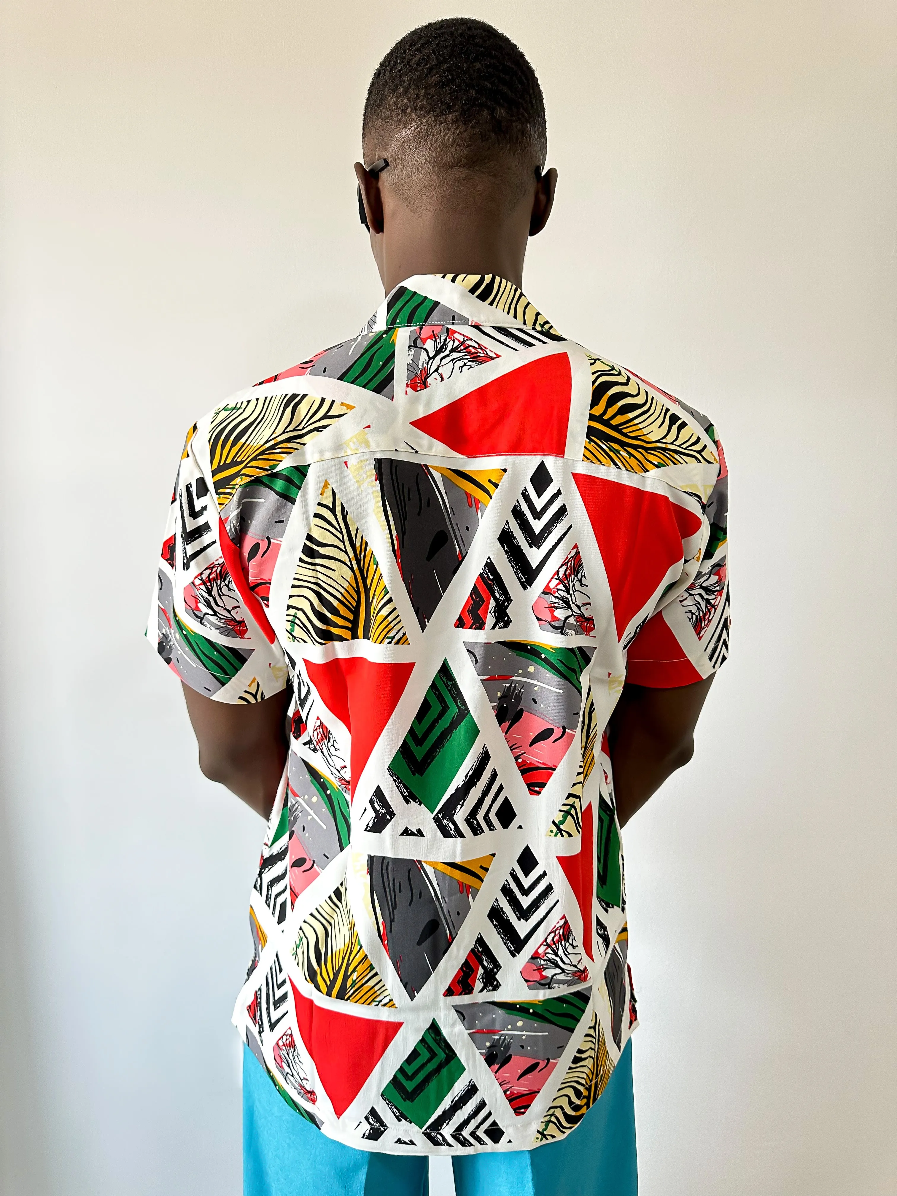 Cali Geometric Print Shirt