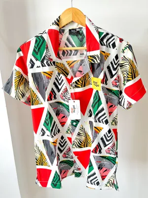 Cali Geometric Print Shirt