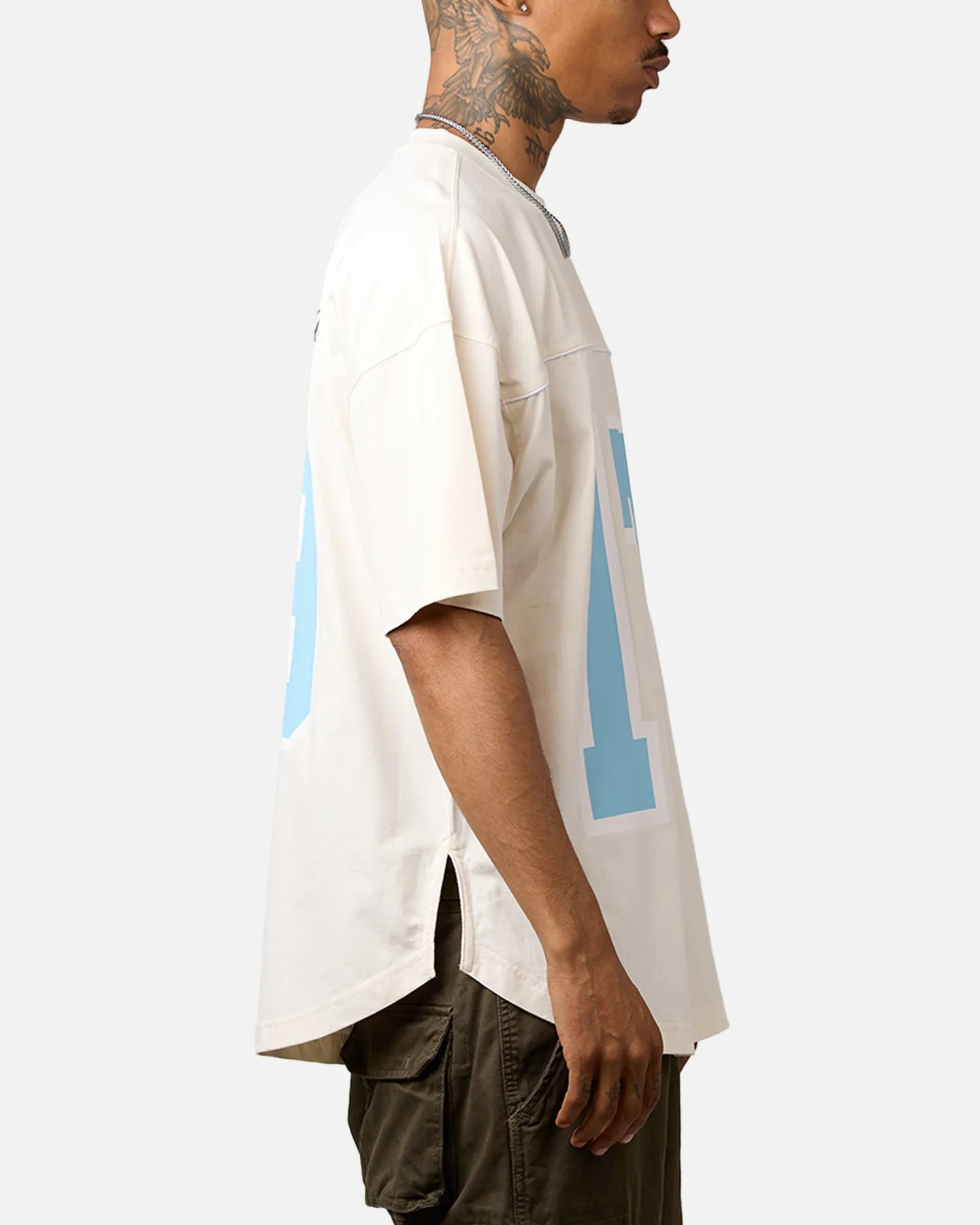 Carre Hitta Grid Iron T-Shirt Off White