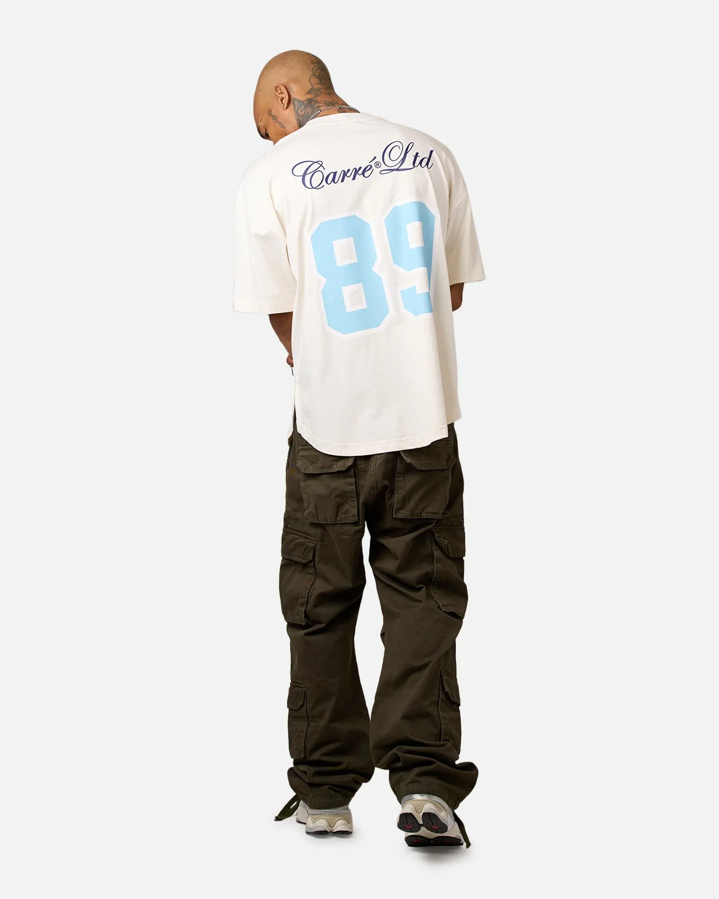 Carre Hitta Grid Iron T-Shirt Off White