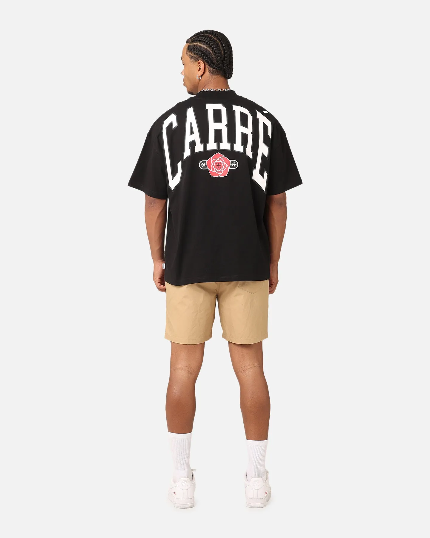 Carre Rose Oversized T-Shirt Black