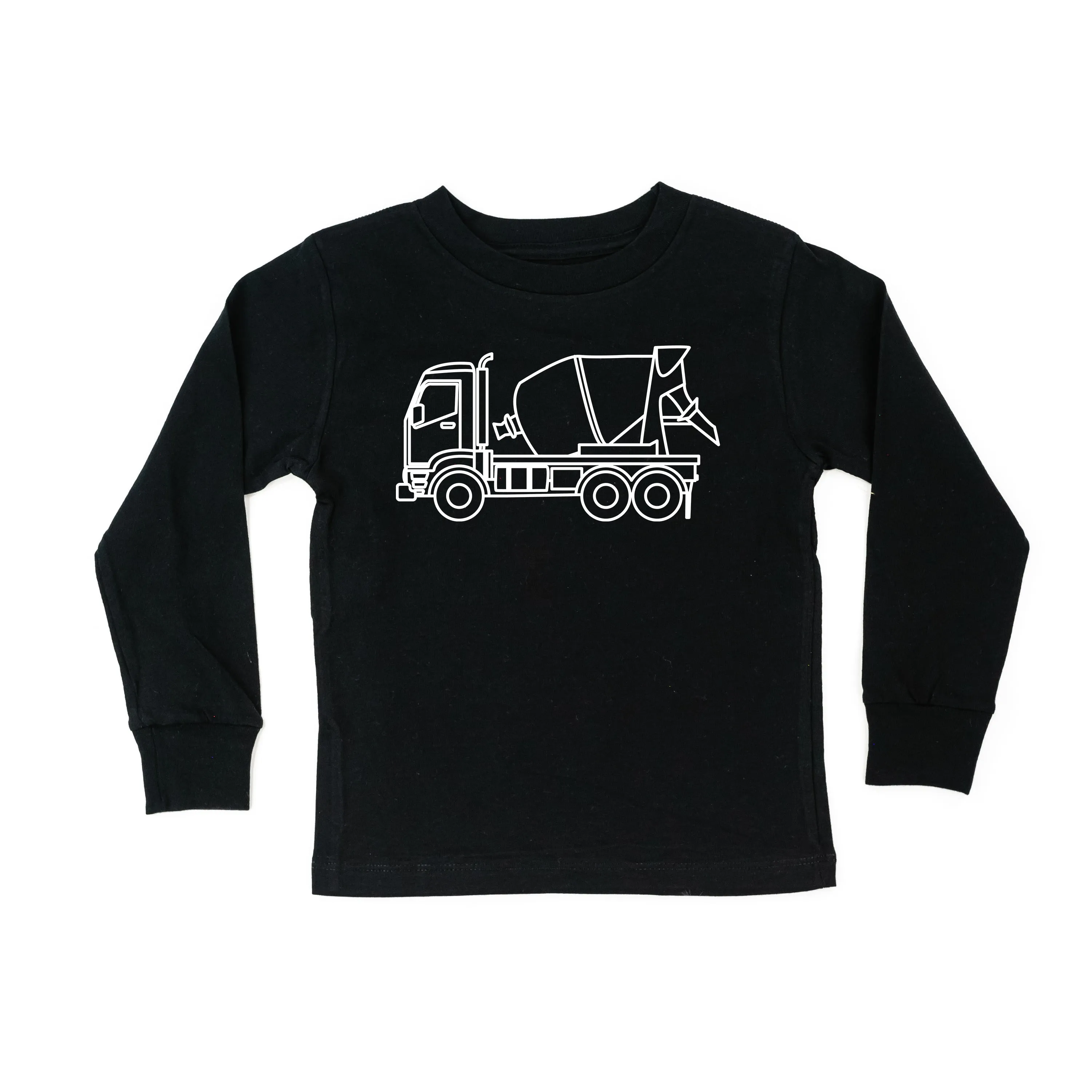 CEMENT TRUCK - Minimalist Design - Long Sleeve Child Shirt