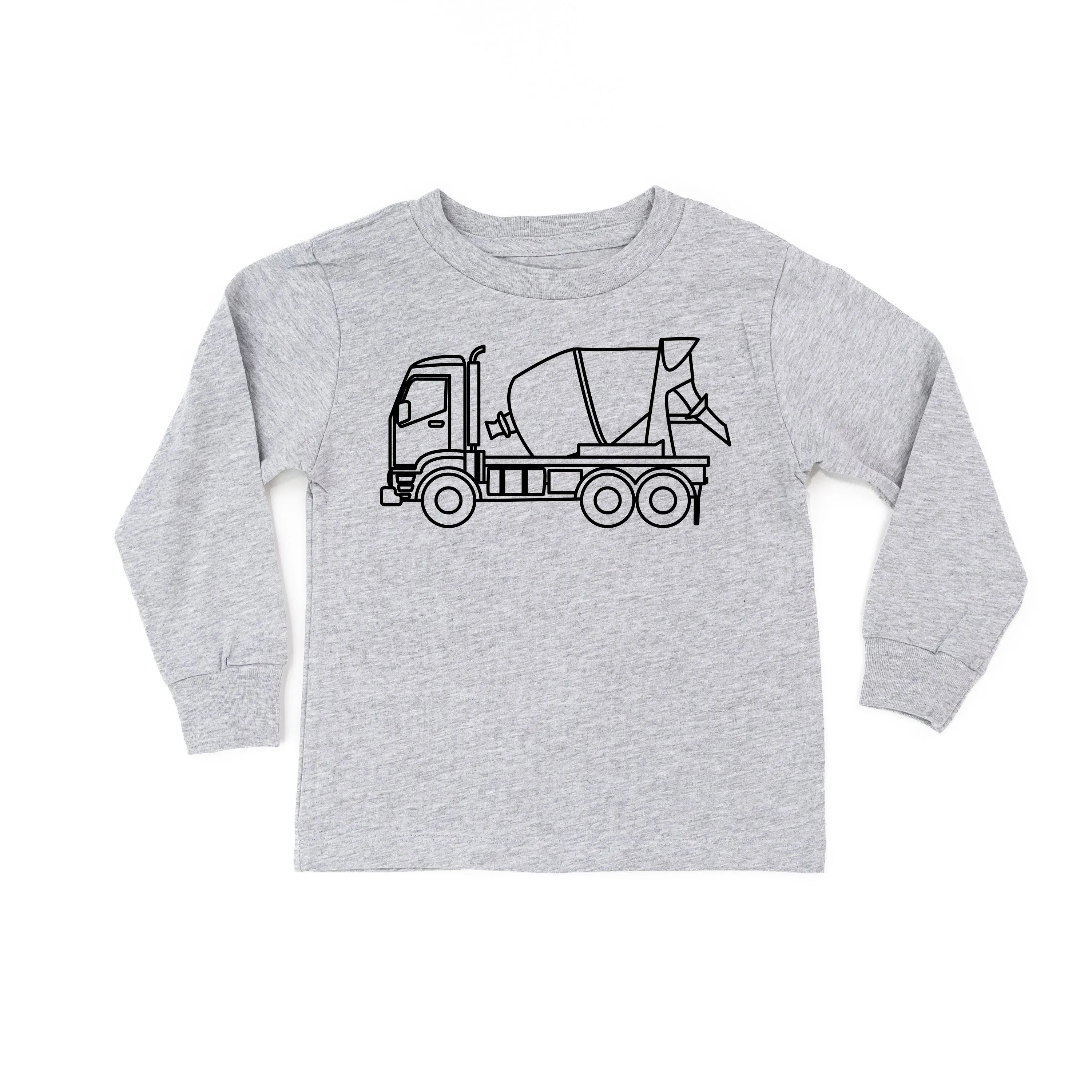 CEMENT TRUCK - Minimalist Design - Long Sleeve Child Shirt