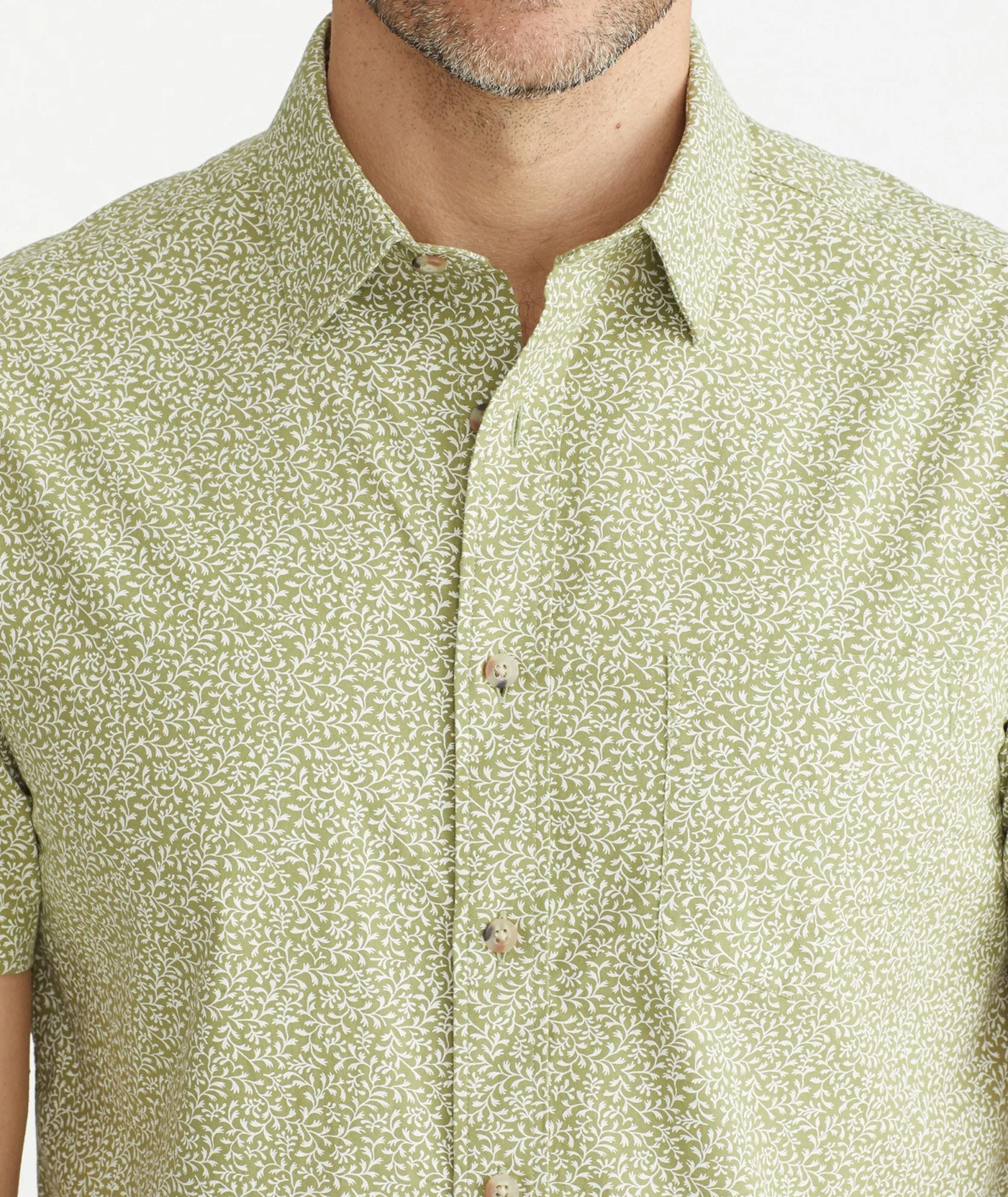 Cotton Short-Sleeve Byers Shirt