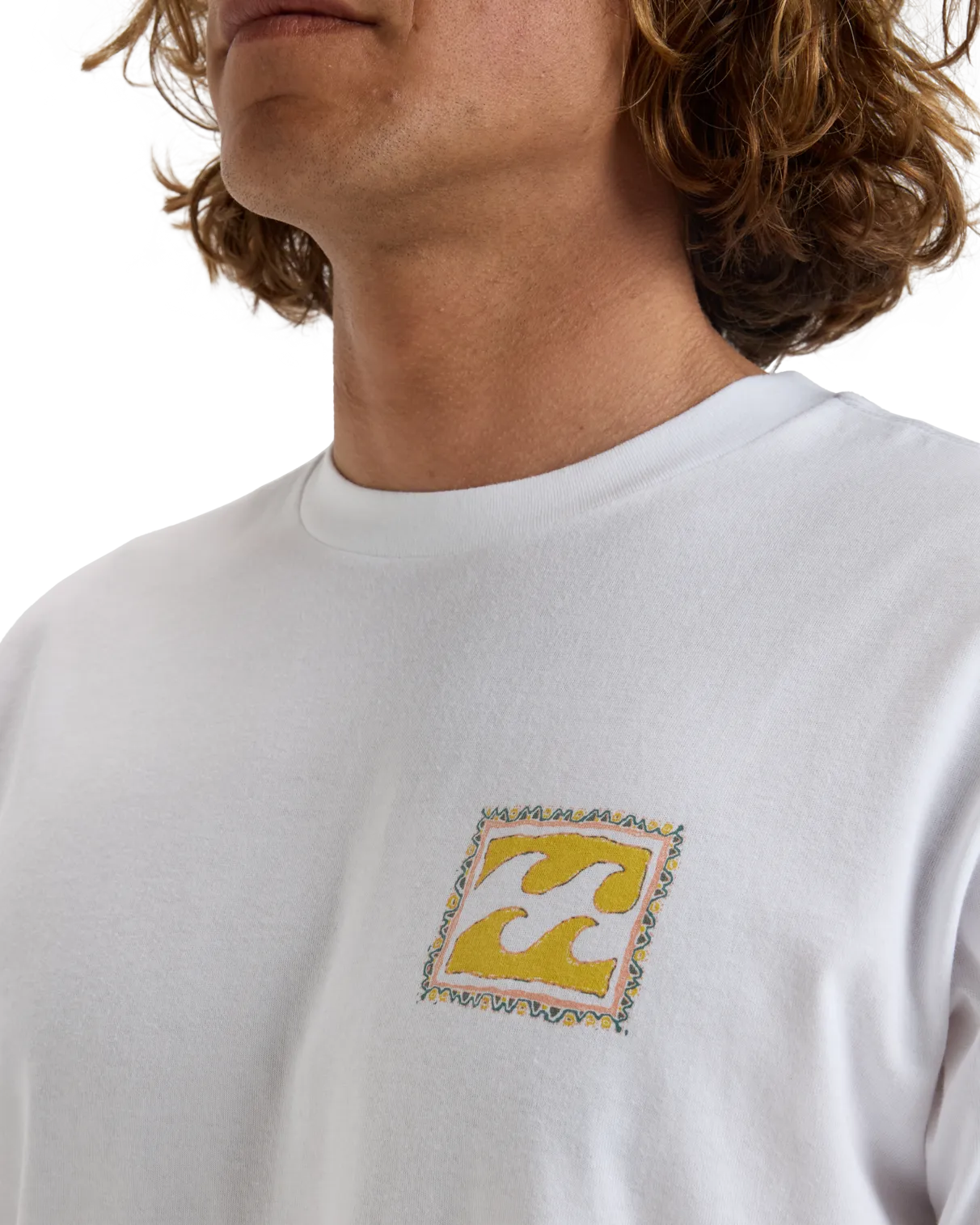 Crayon Wave T-Shirt in White