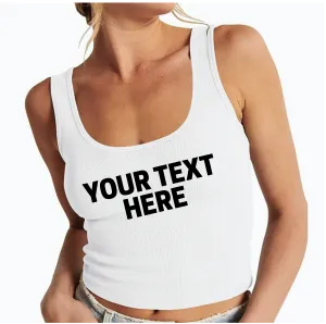 Customize your own Scoop Neck Crop Top