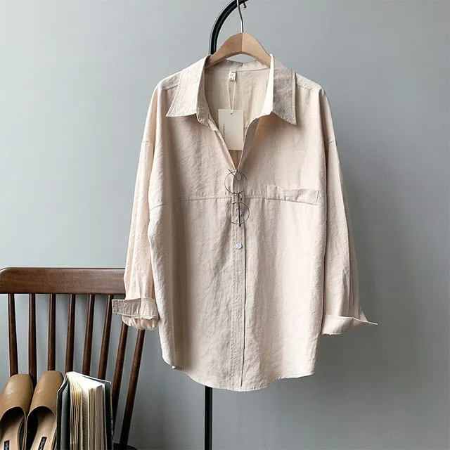 'Davina' Minimalist Oversized Shirt