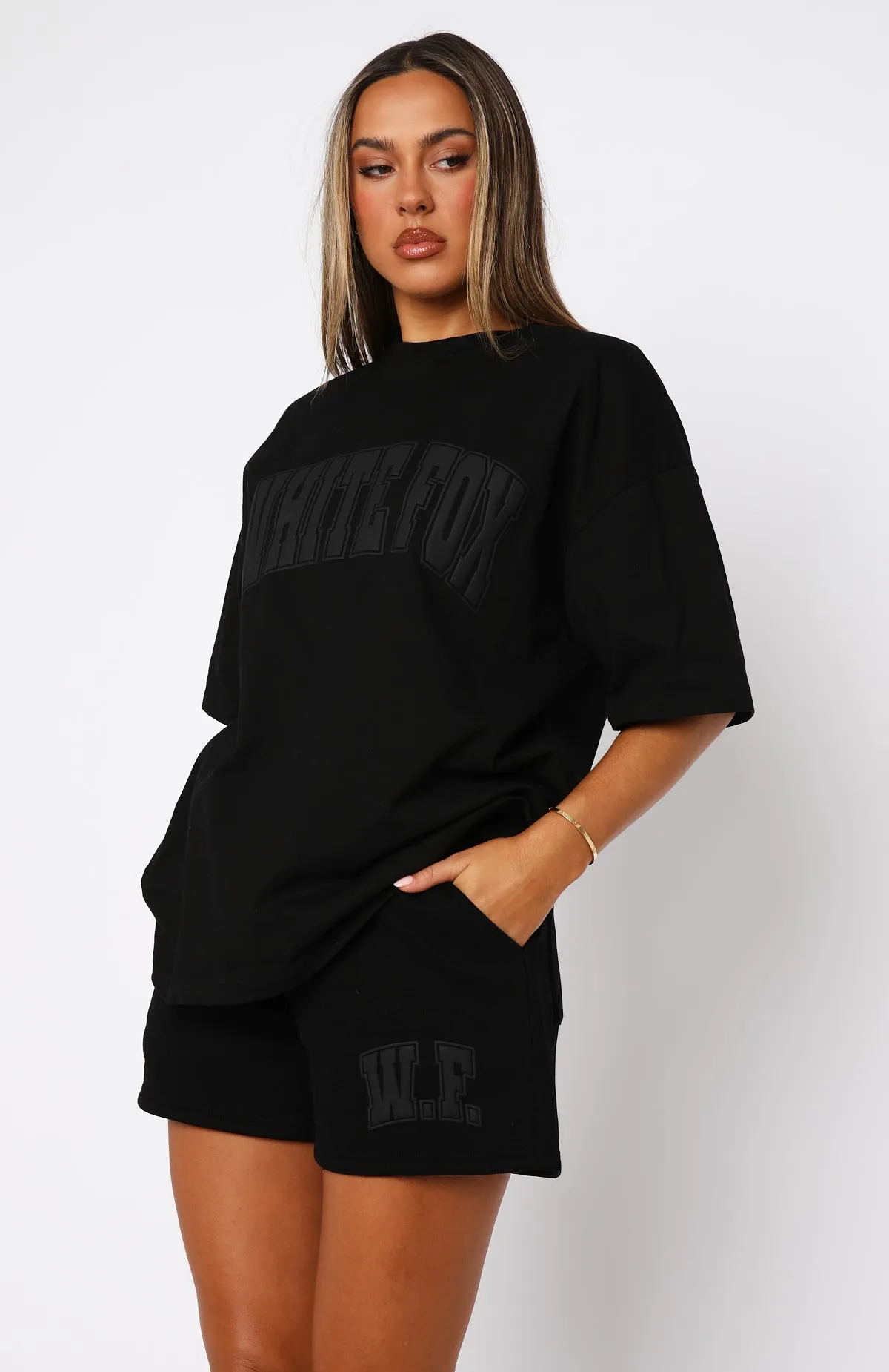 Decade Classics Varsity Oversized Tee Black