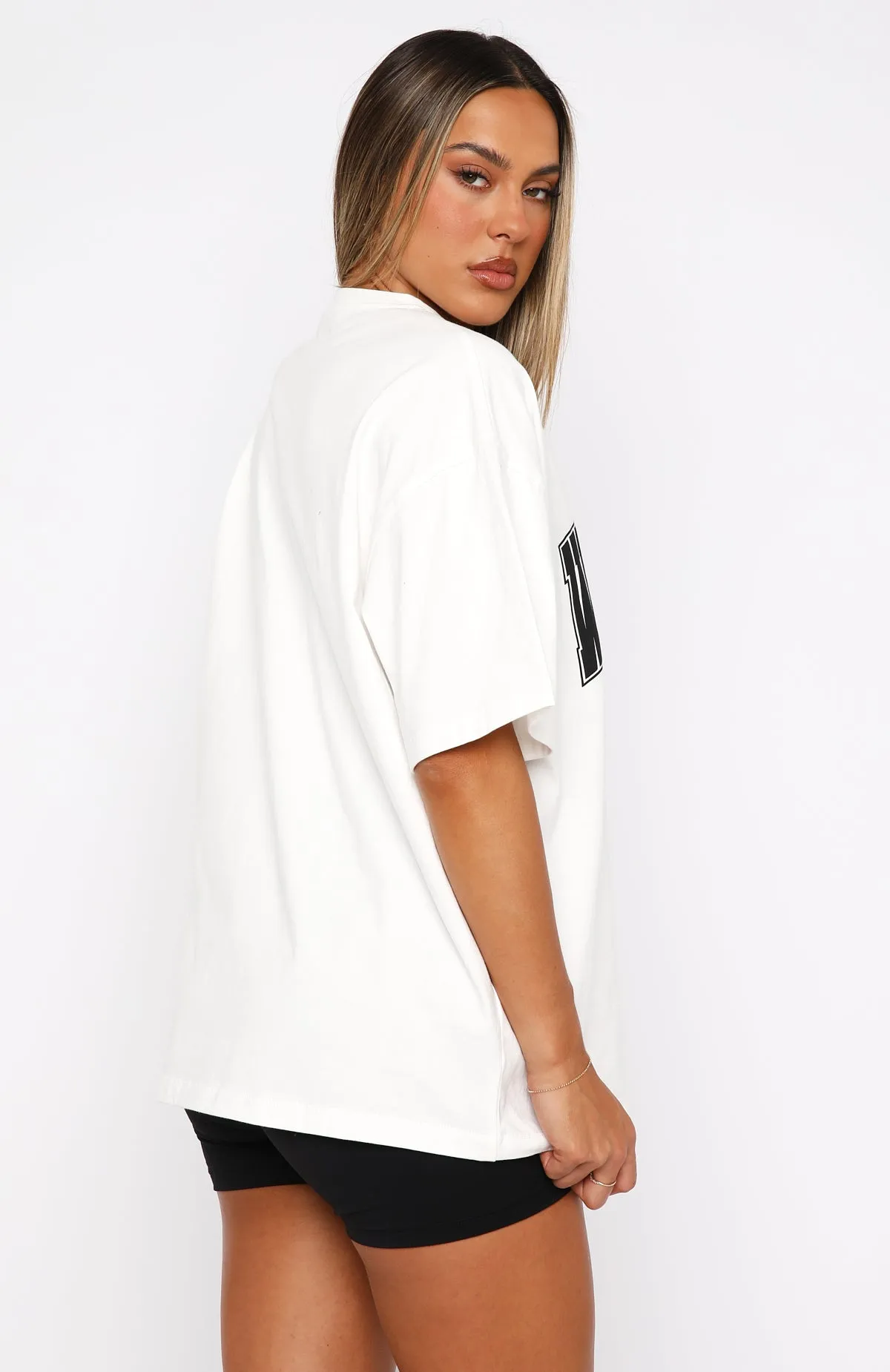 Decade Classics Varsity Oversized Tee White