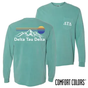 Delt Retro Mountain Comfort Colors Tee