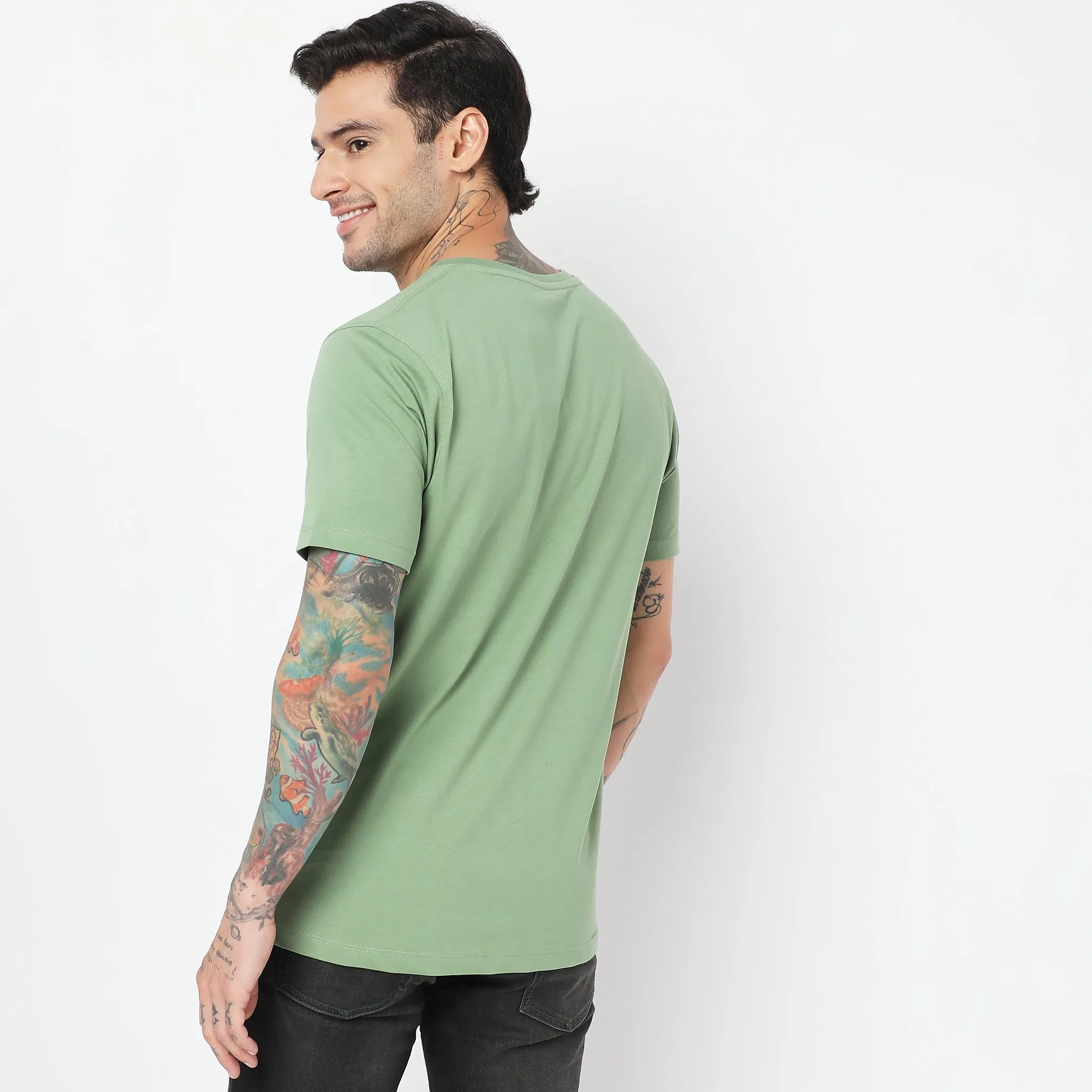 Double Dyed Crew™ Tees - Regular Fit - Must Have Essential Super Soft Handfeel & Quick Dry