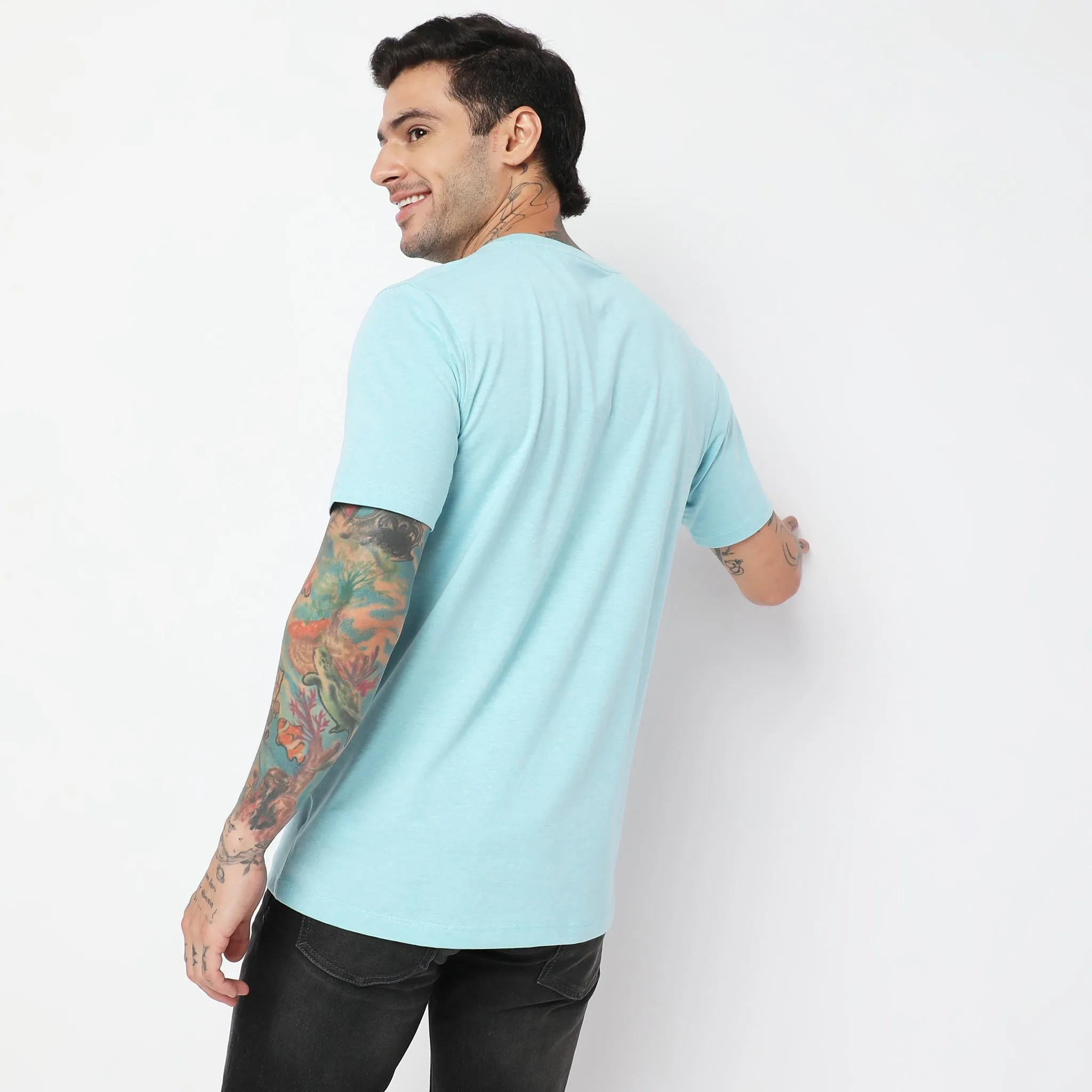 Double Dyed Crew™ Tees - Regular Fit - Must Have Essential Super Soft Handfeel & Quick Dry