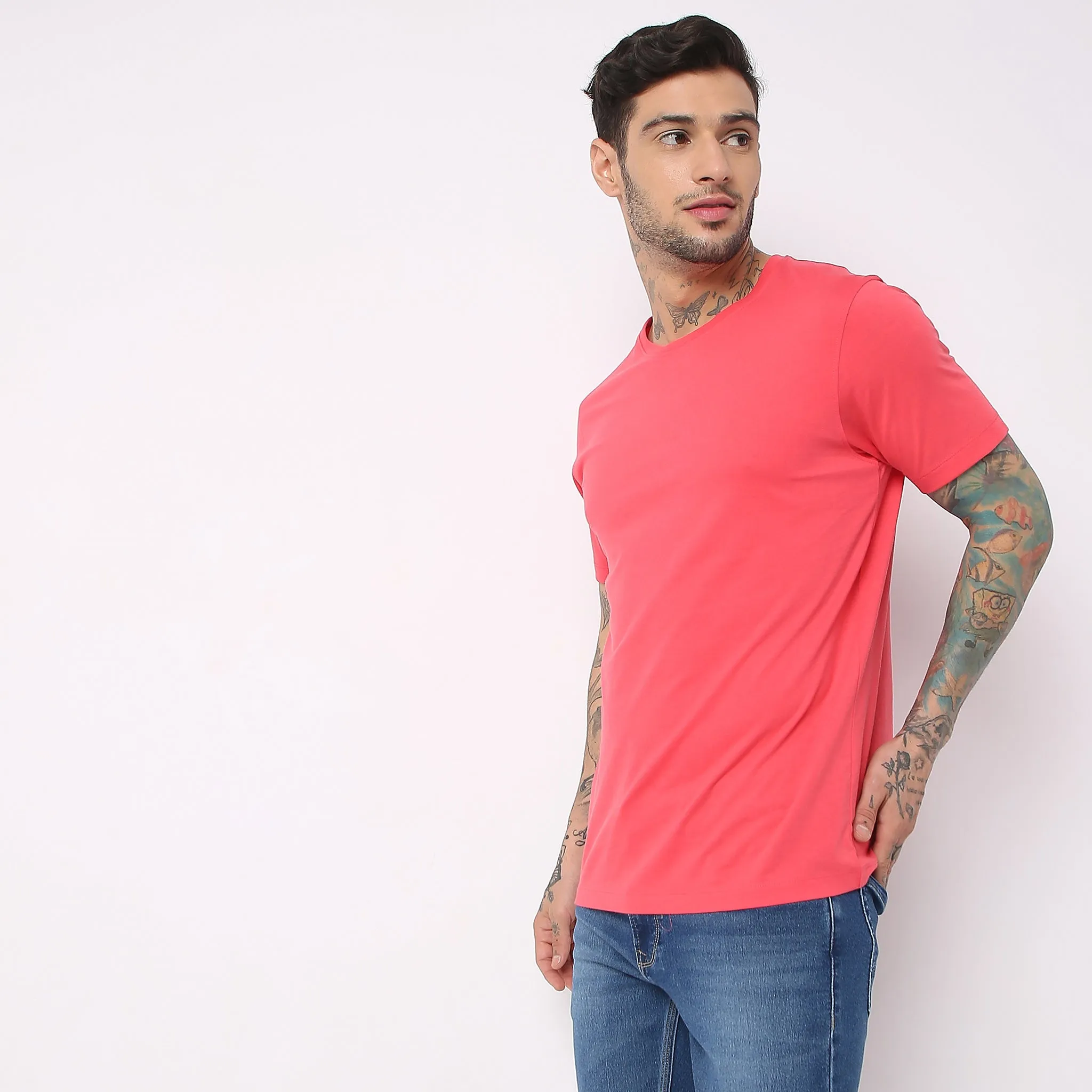 Double Dyed Crew™ Tees - Regular Fit - Must Have Essential Super Soft Handfeel & Quick Dry