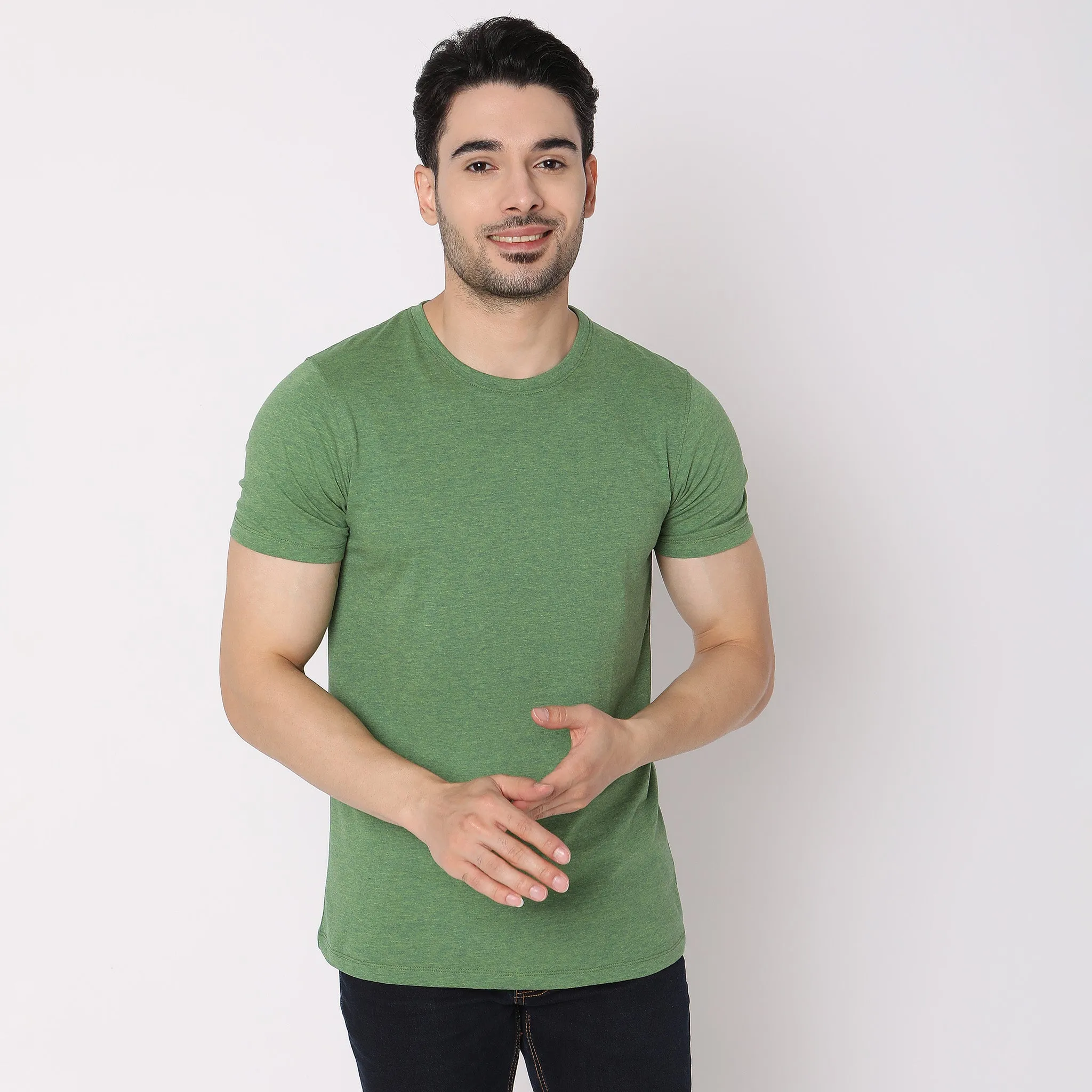 Double Dyed Crew™ Tees - Regular Fit - Must Have Essential Super Soft Handfeel & Quick Dry