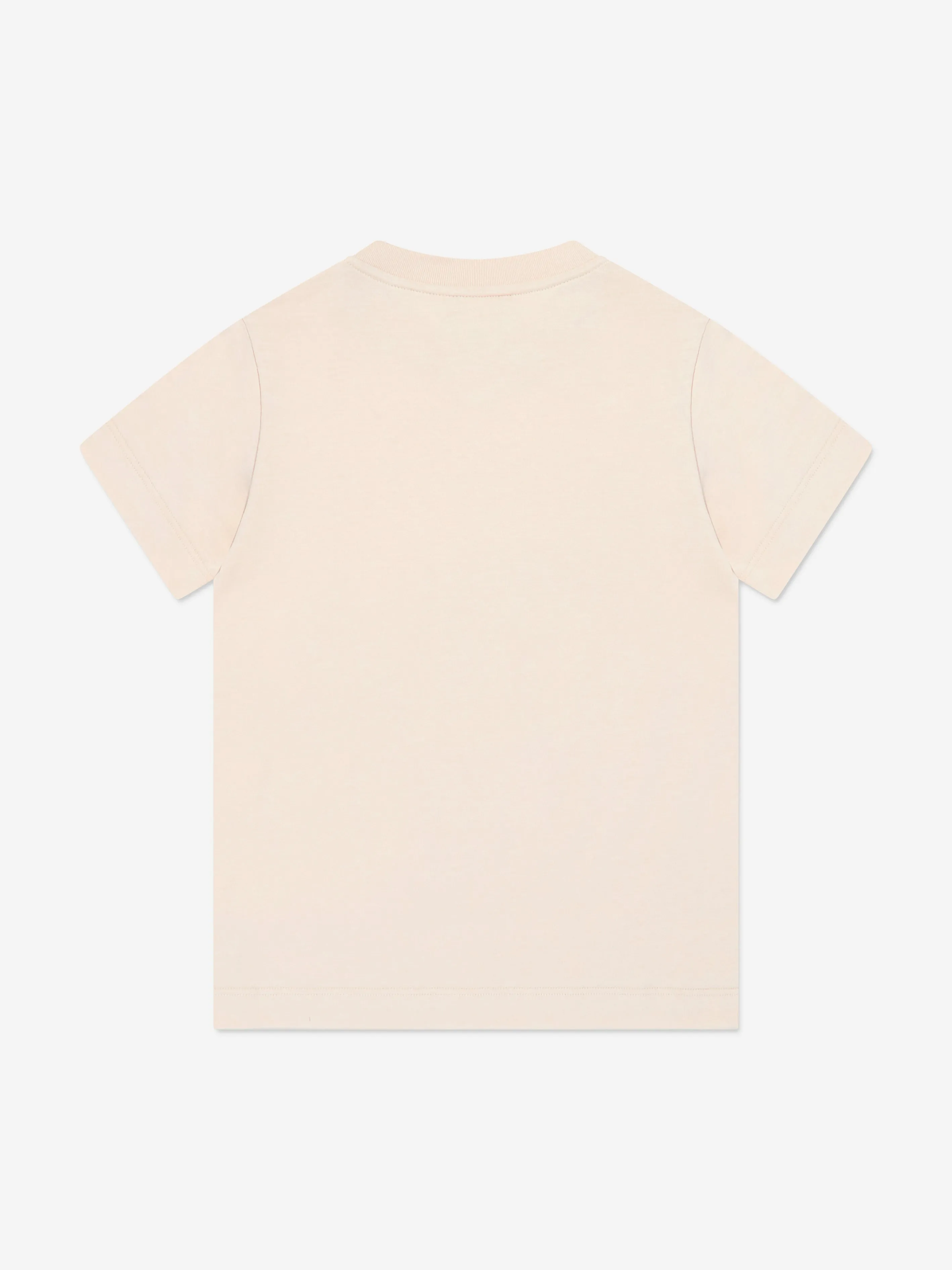 Fendi Kids Crest Logo T-Shirt in Beige