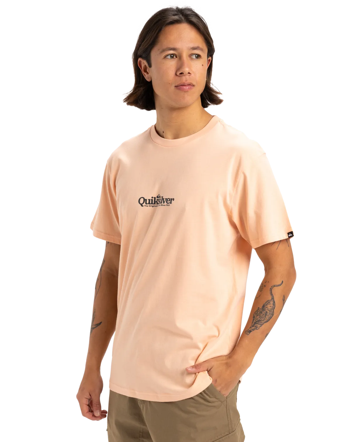 Fineline T-Shirt in Peach Parfait