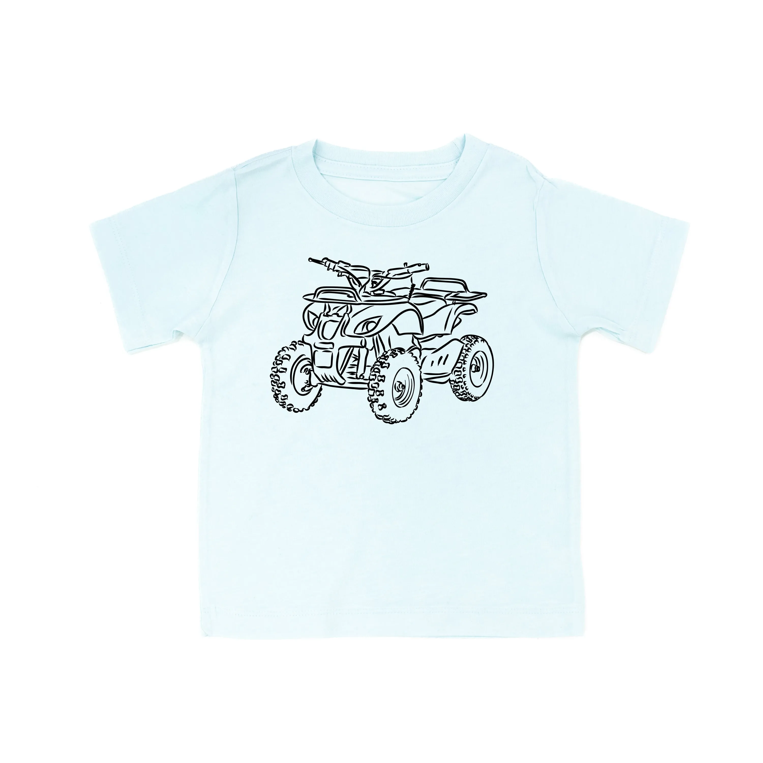 FOUR WHEELER - Minimalist Design - Short Sleeve Child Shirt