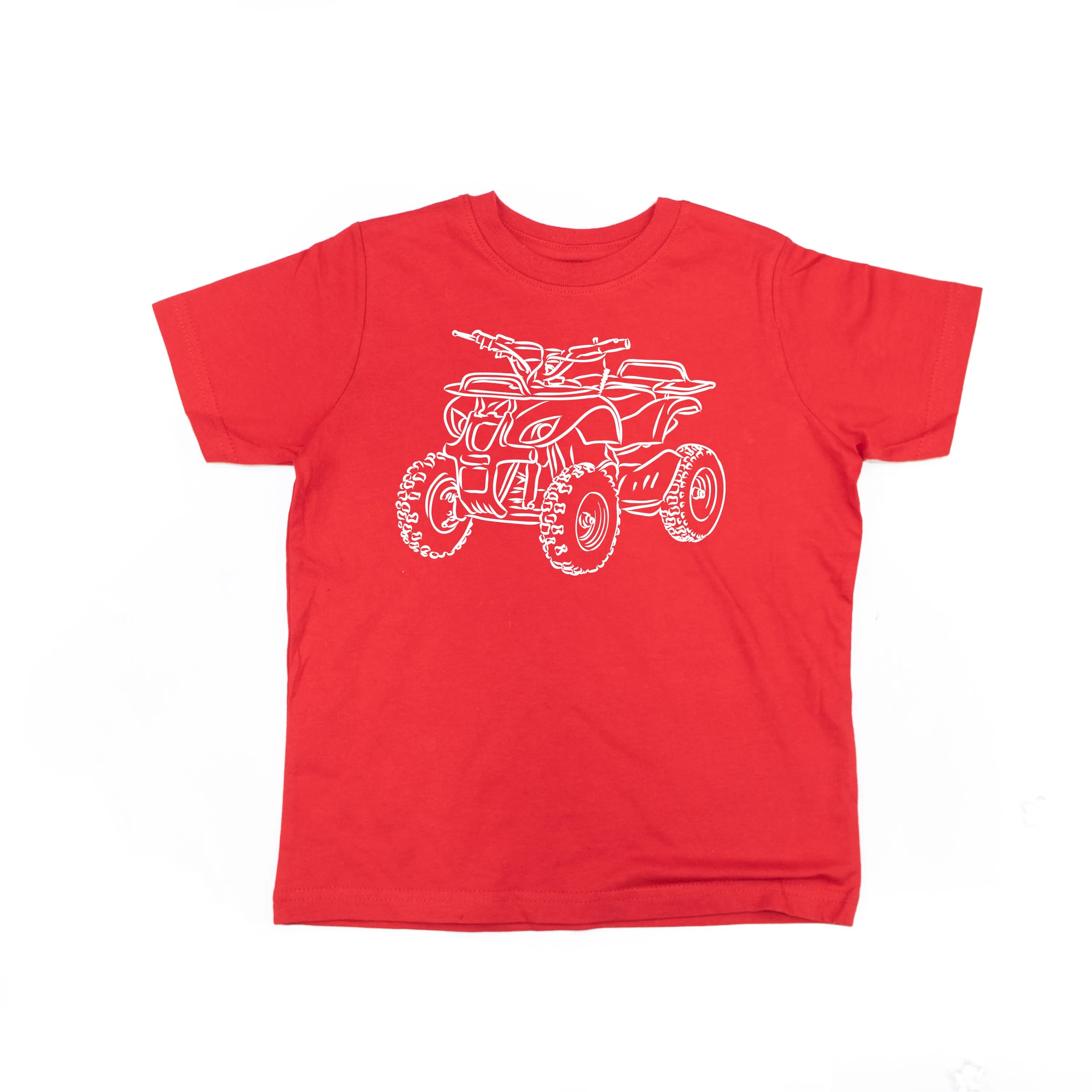 FOUR WHEELER - Minimalist Design - Short Sleeve Child Shirt