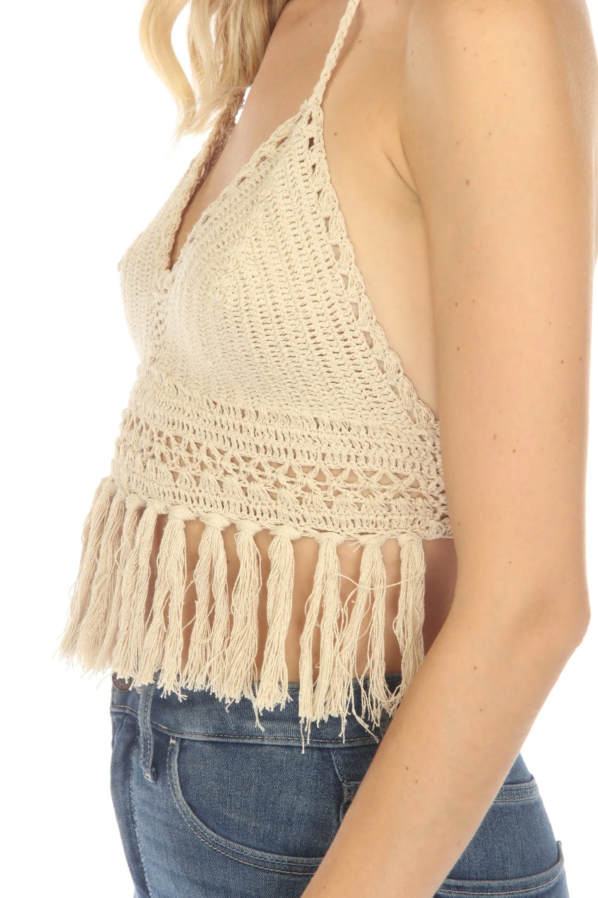 Funky Fringe Crochet Beach Bralette