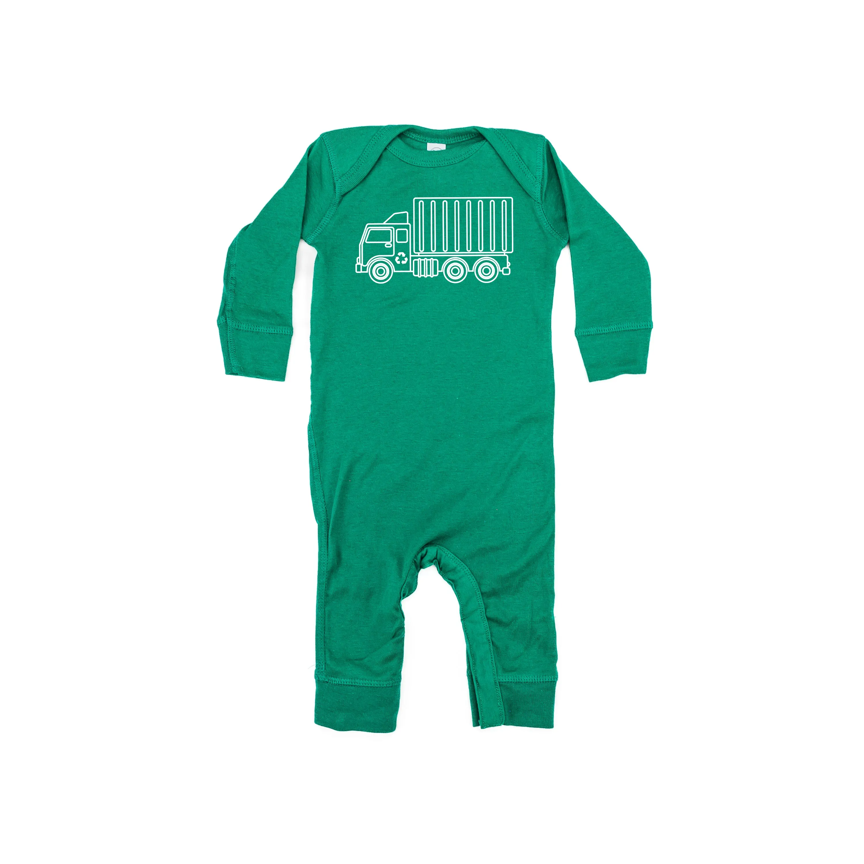 GARBAGE TRUCK - Minimalist Design - One Piece Baby Sleeper