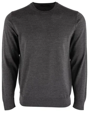 Garnet Men's Merino Wool Sweater - Charcoal