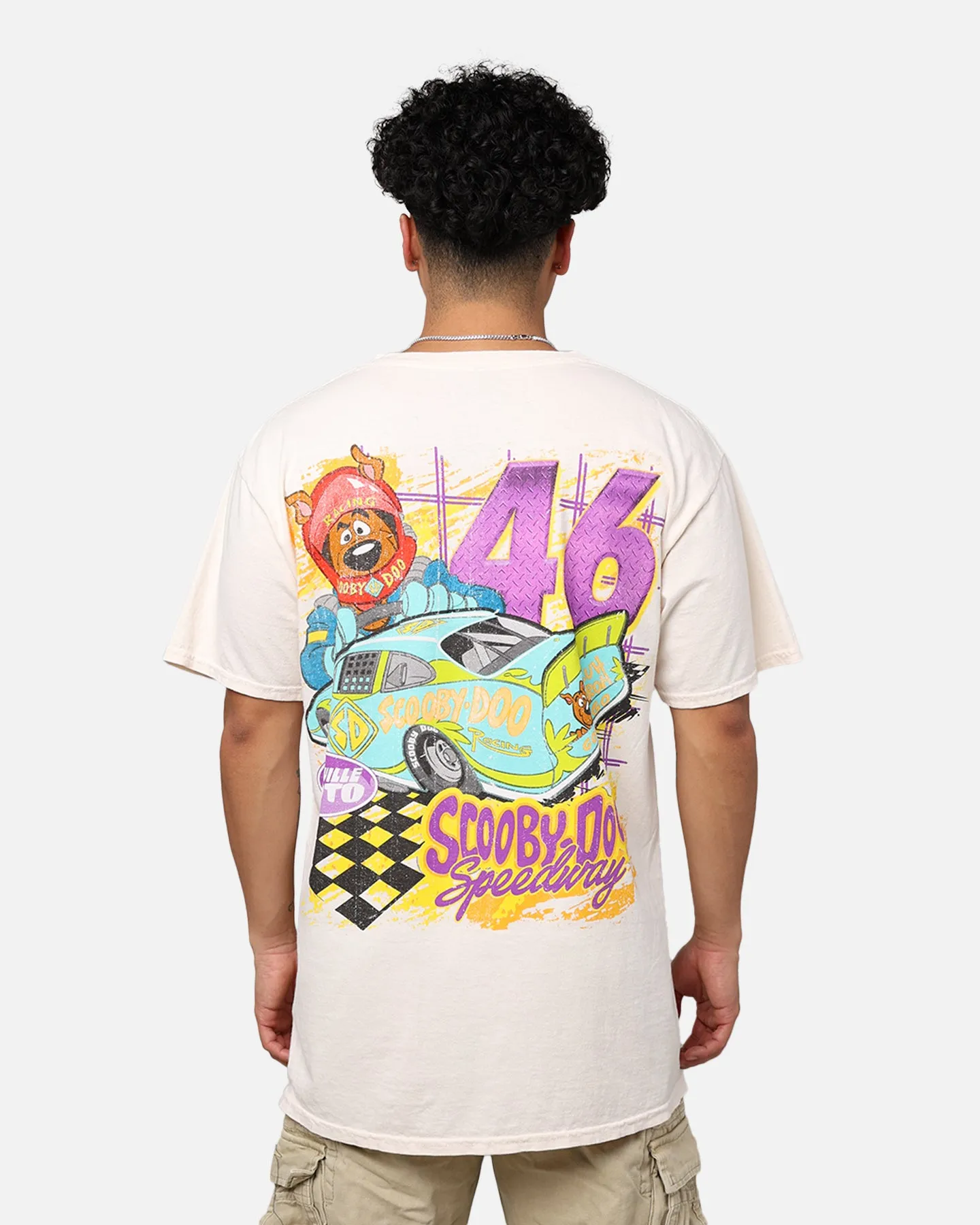 Goat Crew X Scooby-Doo Scooby Raceway T-Shirt Off White