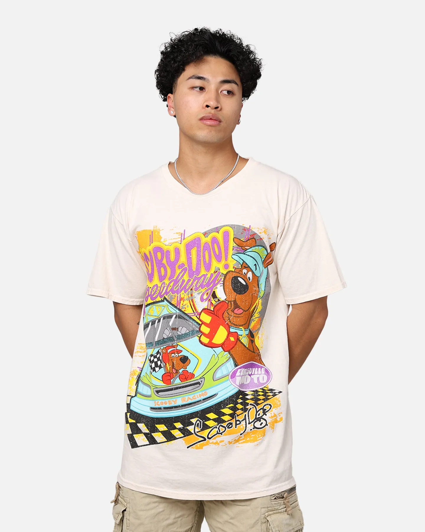 Goat Crew X Scooby-Doo Scooby Raceway T-Shirt Off White