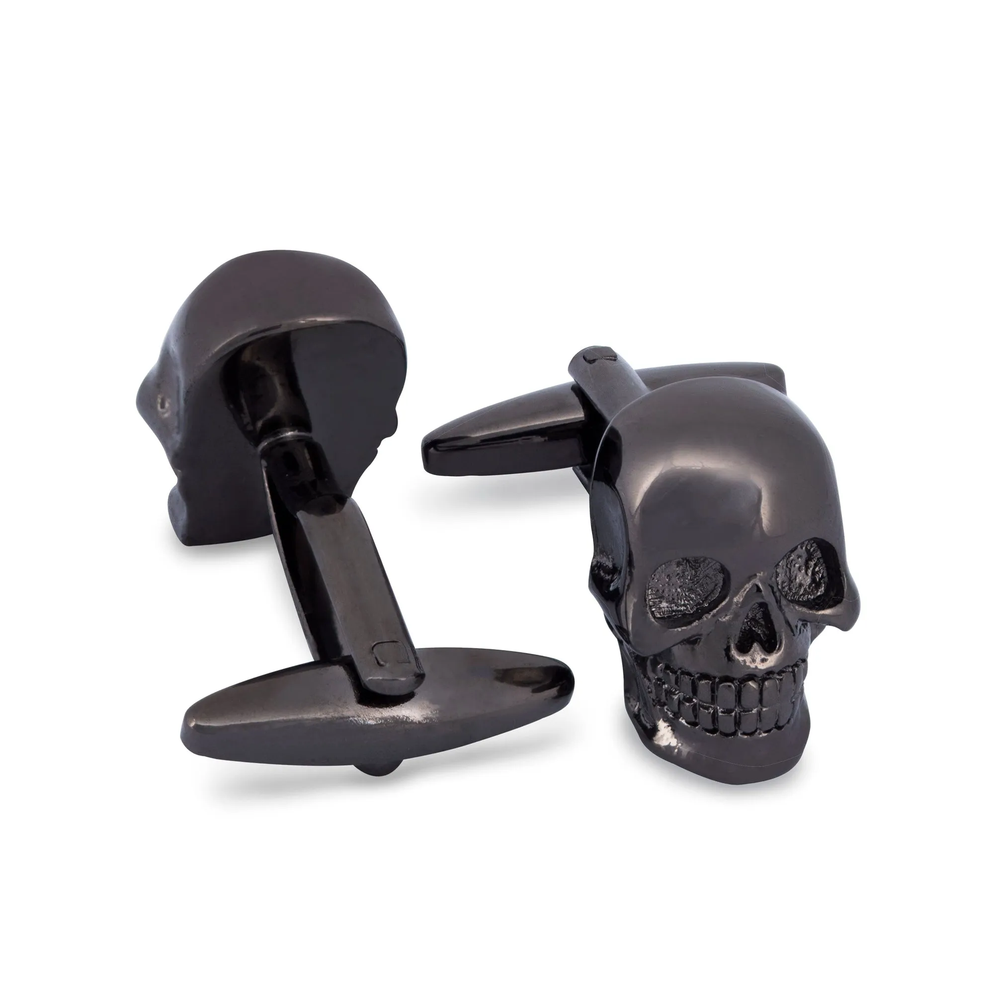 Gunmetal Skull Cufflinks (Online Exclusive)