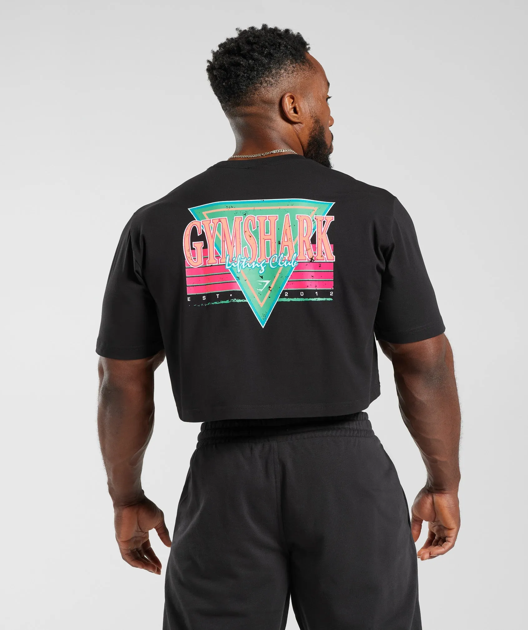 Gymshark Retrowave Crop T-Shirt - Black