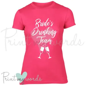 Hen Party T-Shirt - Bride's Drinking Team