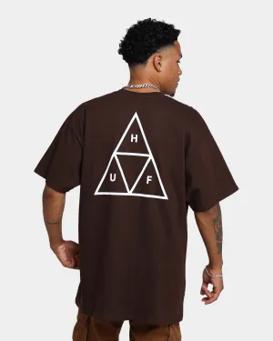 HUF Essentials T-Shirt Chocolate