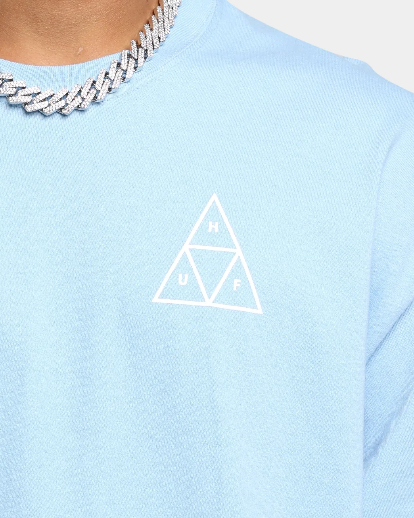 HUF Essentials T-Shirt Light Blue