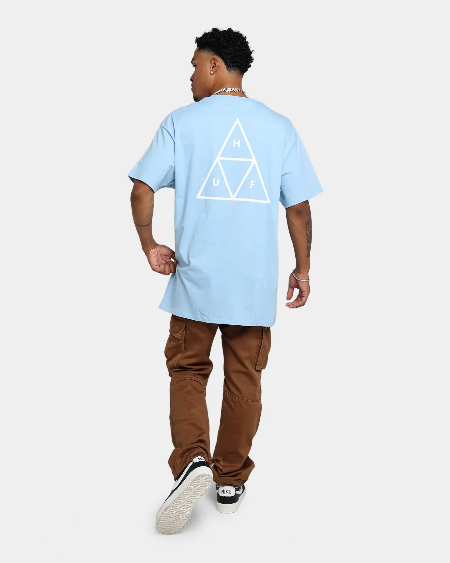 HUF Essentials T-Shirt Light Blue