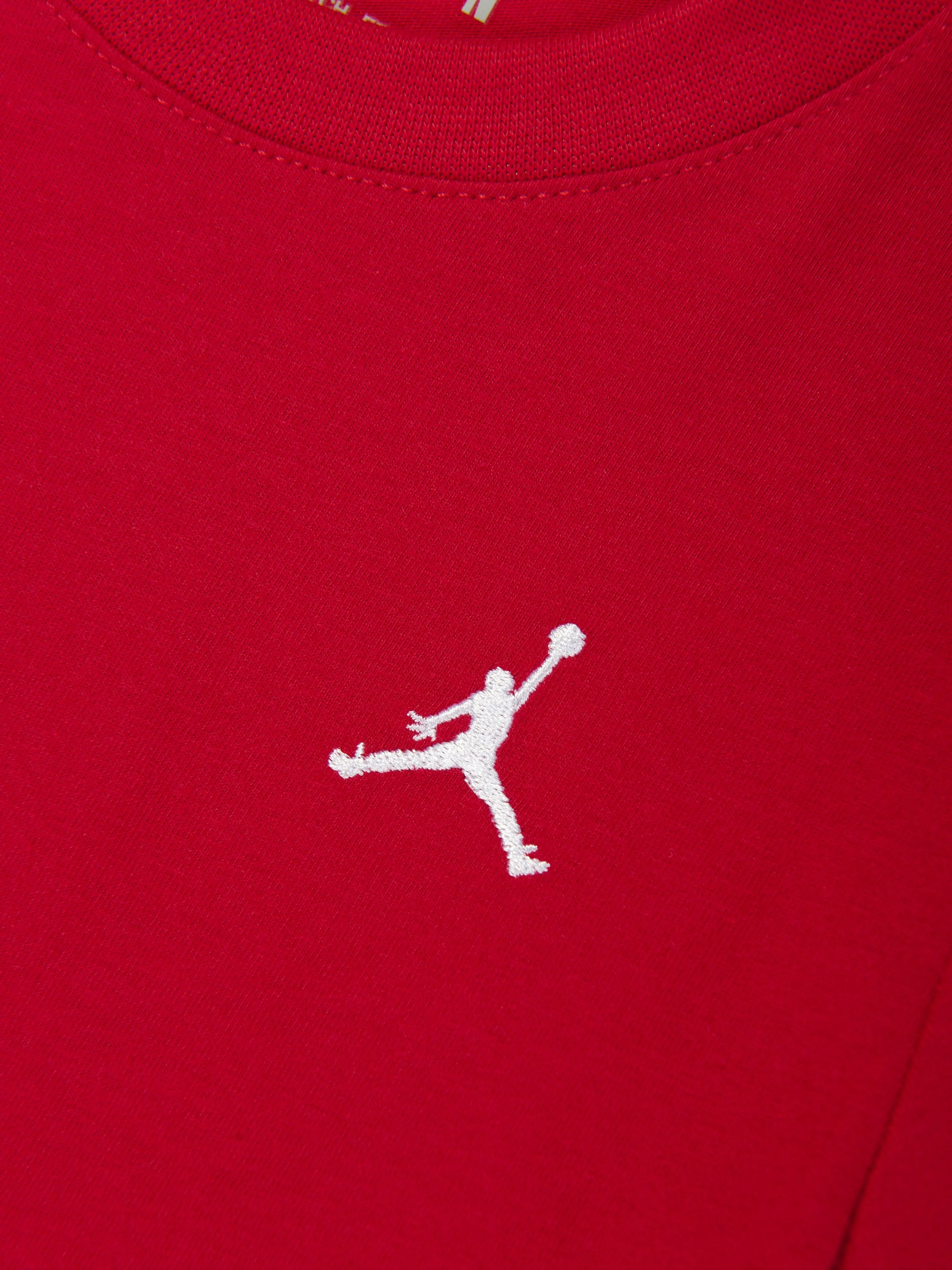 Jordan Boys Jumpman Air Embroidered T-Shirt in Red