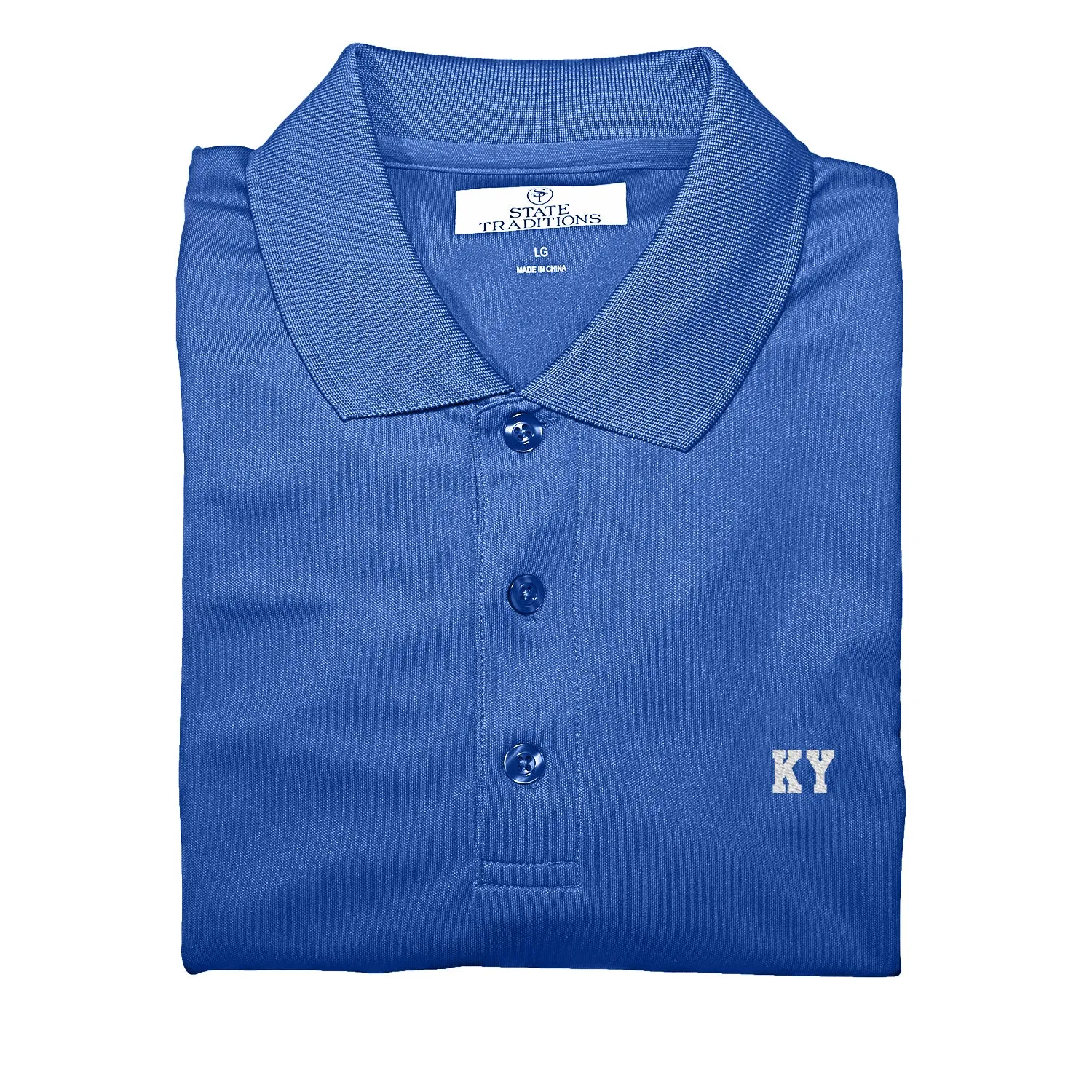 Kentucky "KY" State Letters Performance Polo