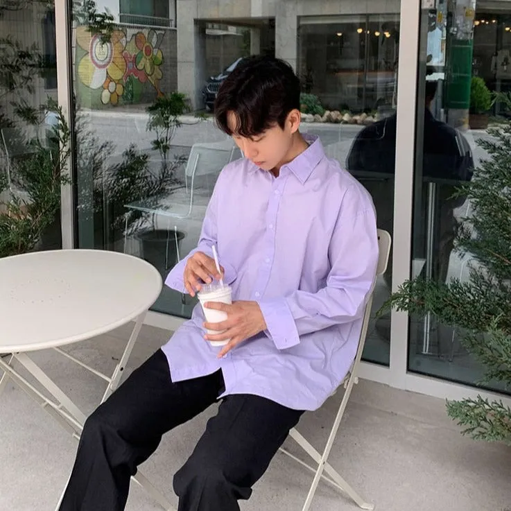 [Korean Style] 3 Colors Long Sleeved Shirts